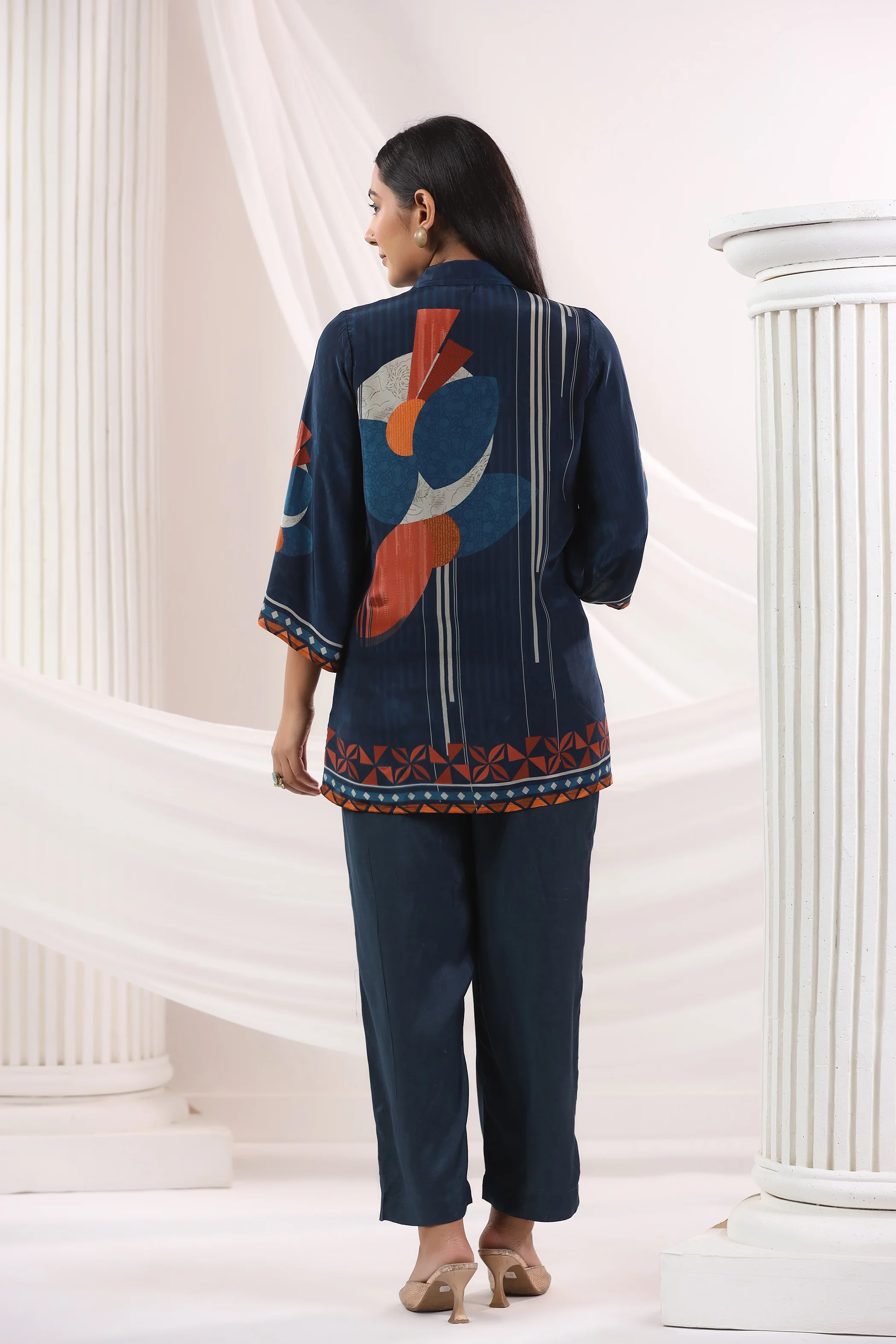 Jayti Azure Printed Muslin Co-ord Set - Image 3