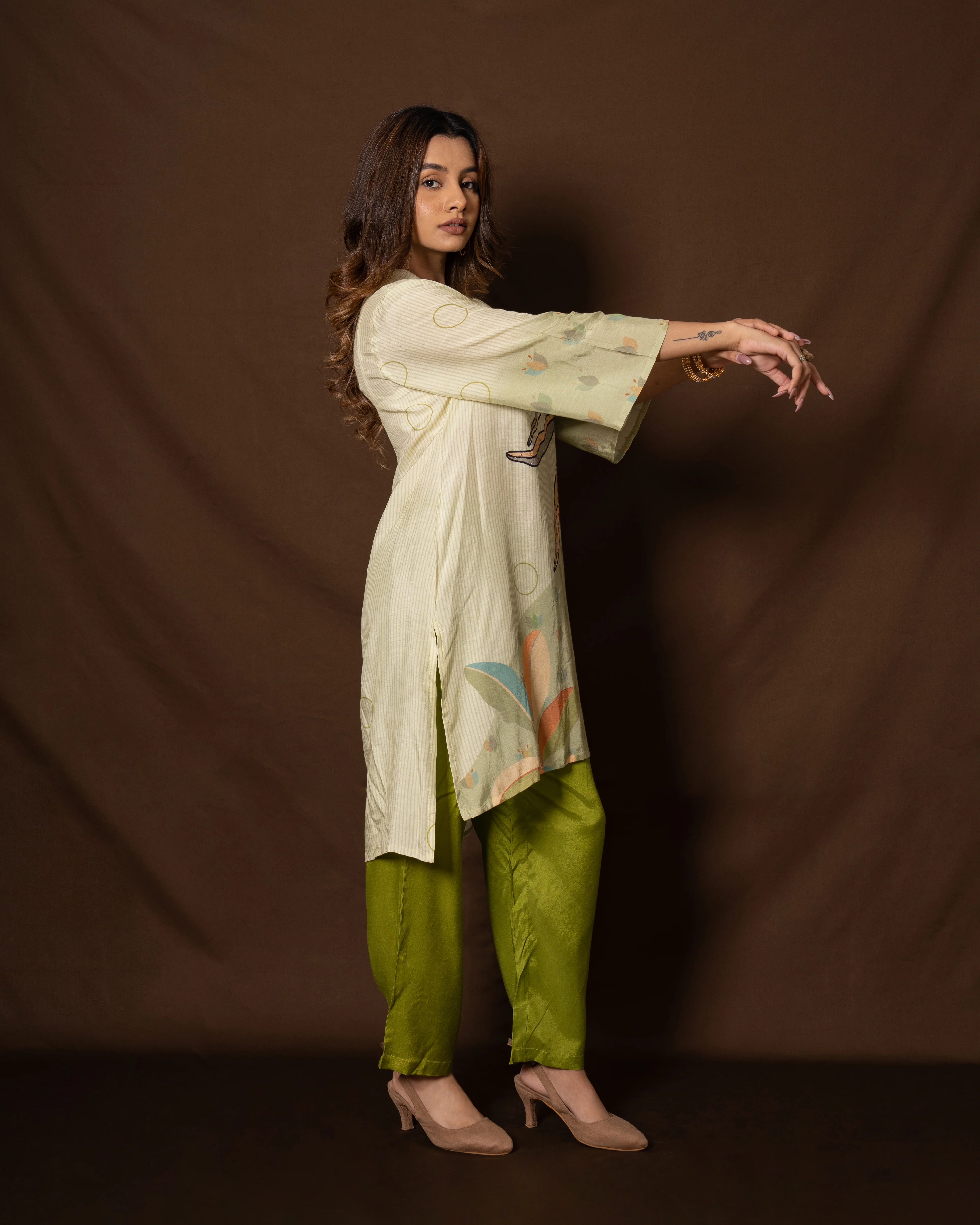 Naina Fern Printed Co-ord Set - Image 4