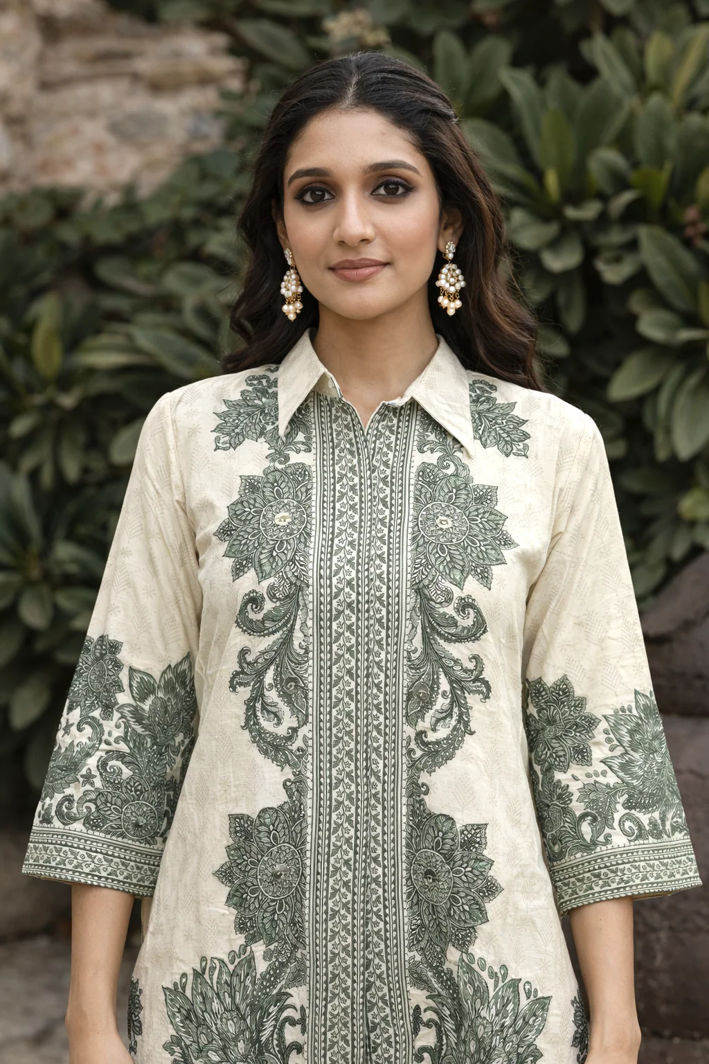 Reet Olive Printed Co-ord Set - Image 2