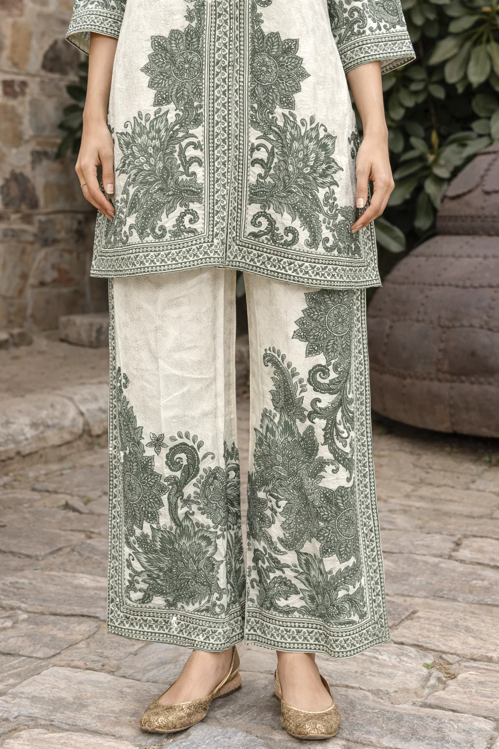 Reet Olive Printed Co-ord Set - Image 4