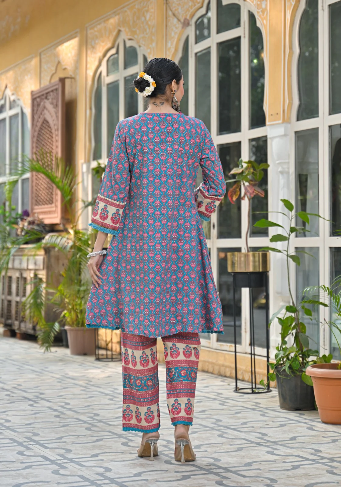 Bodhi Prussian Pure Cotton Suit Set - Image 7