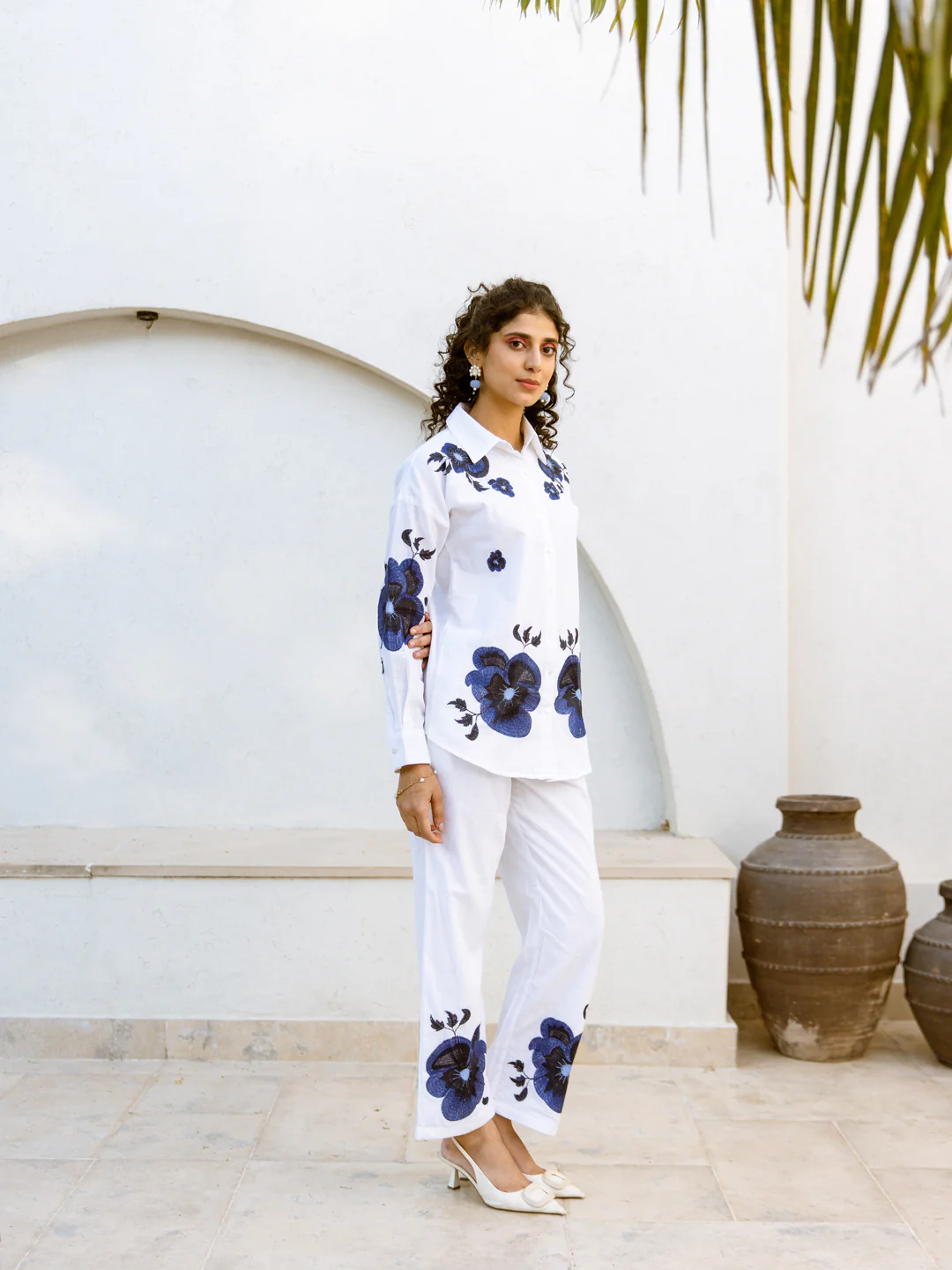 Viva Angel Indigo Embroided Co-ord Set - Image 4