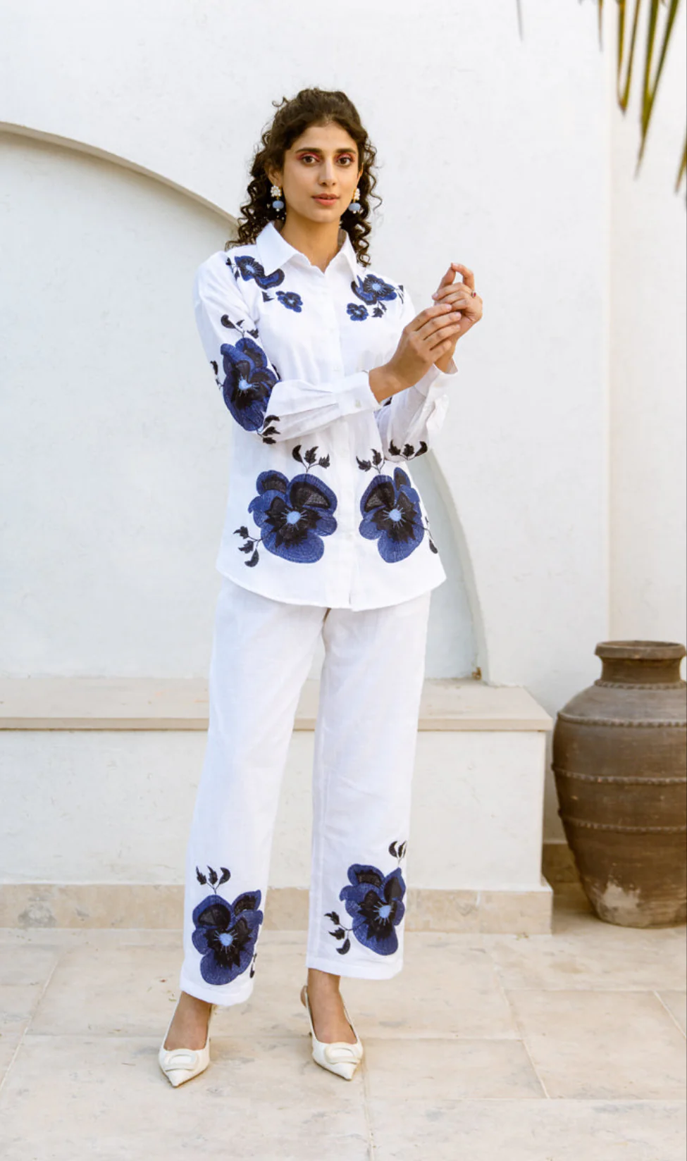 Viva Angel Indigo Embroided Co-ord Set - Image 5
