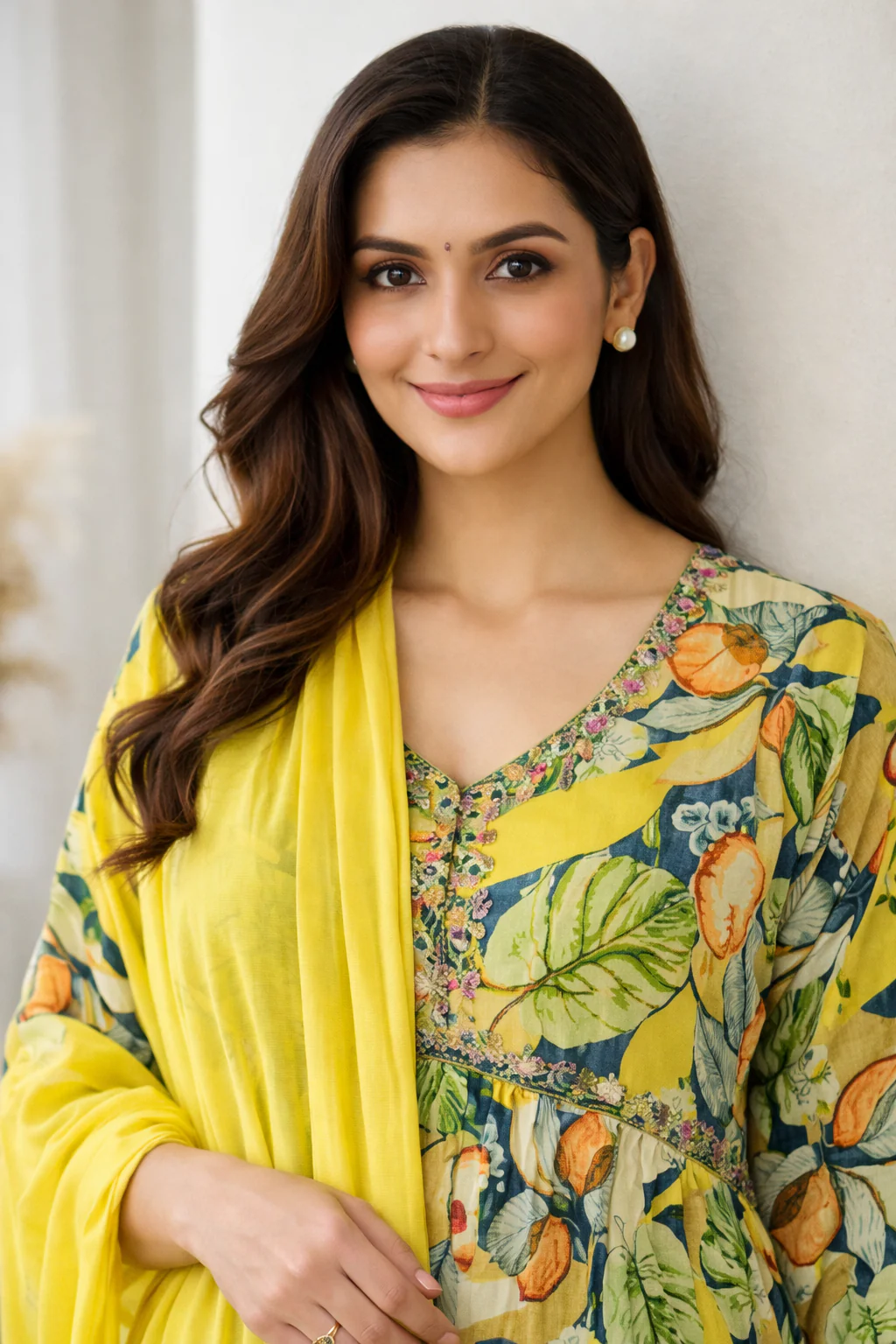 SHILPI SUNSHINE DIGITAL PRINT ANARKALI SUIT SET - Image 3