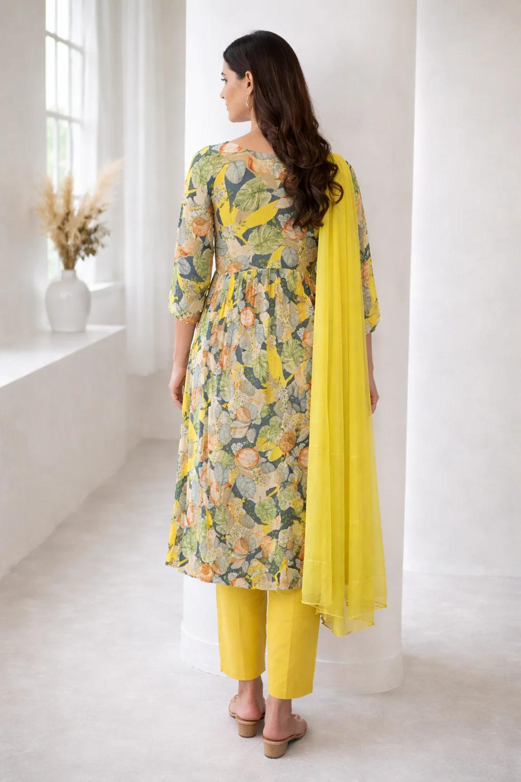 SHILPI SUNSHINE DIGITAL PRINT ANARKALI SUIT SET - Image 4