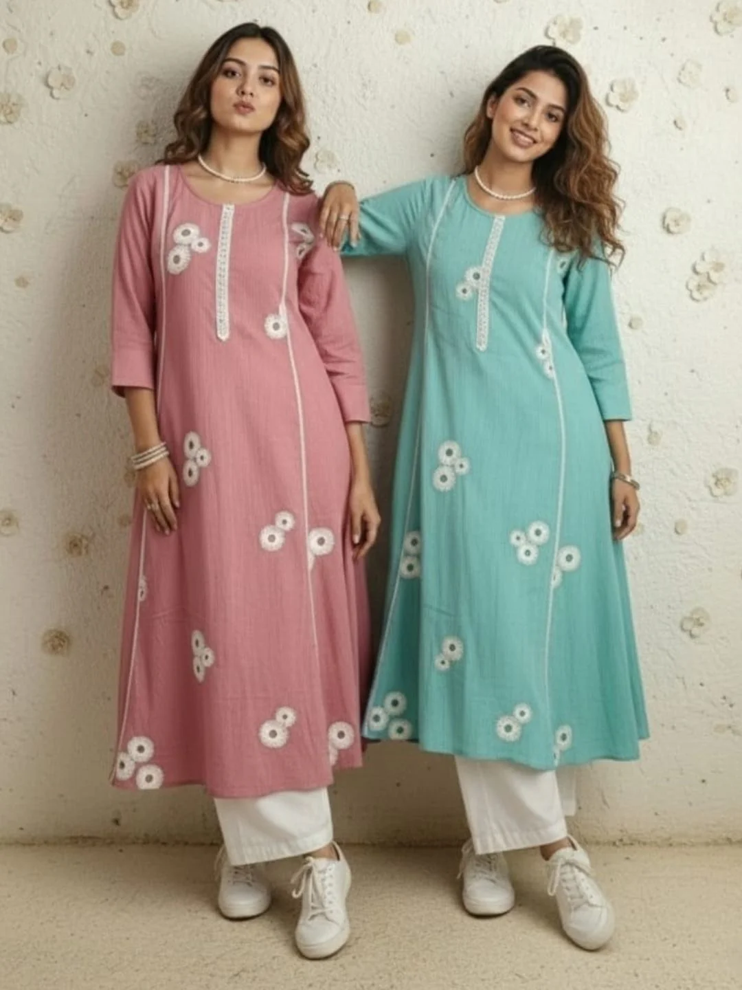 Swades Sky embroidery cotton kurta - Image 5