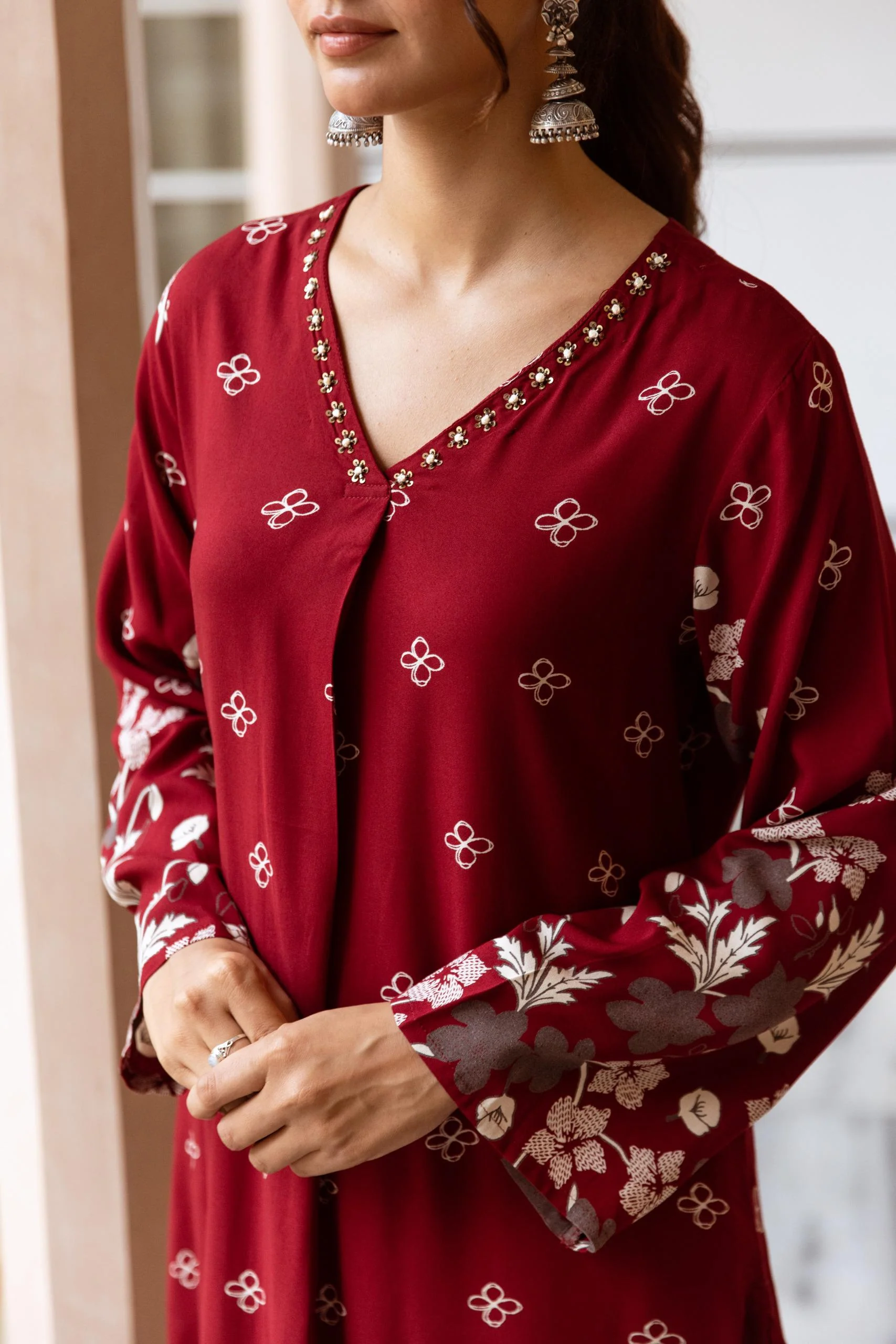 Shimoni cardinal Printed Kurta Pant Set - Image 2