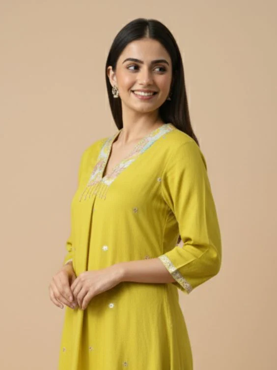 Tanishk Citrus Work Co-ord Set - Image 2