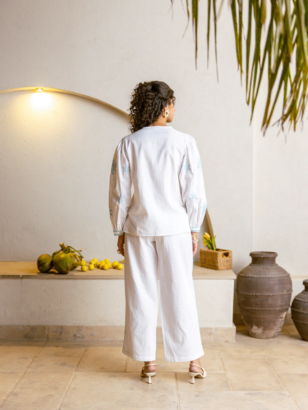 Viva pearl Embroidery Co-ord Set - Image 3