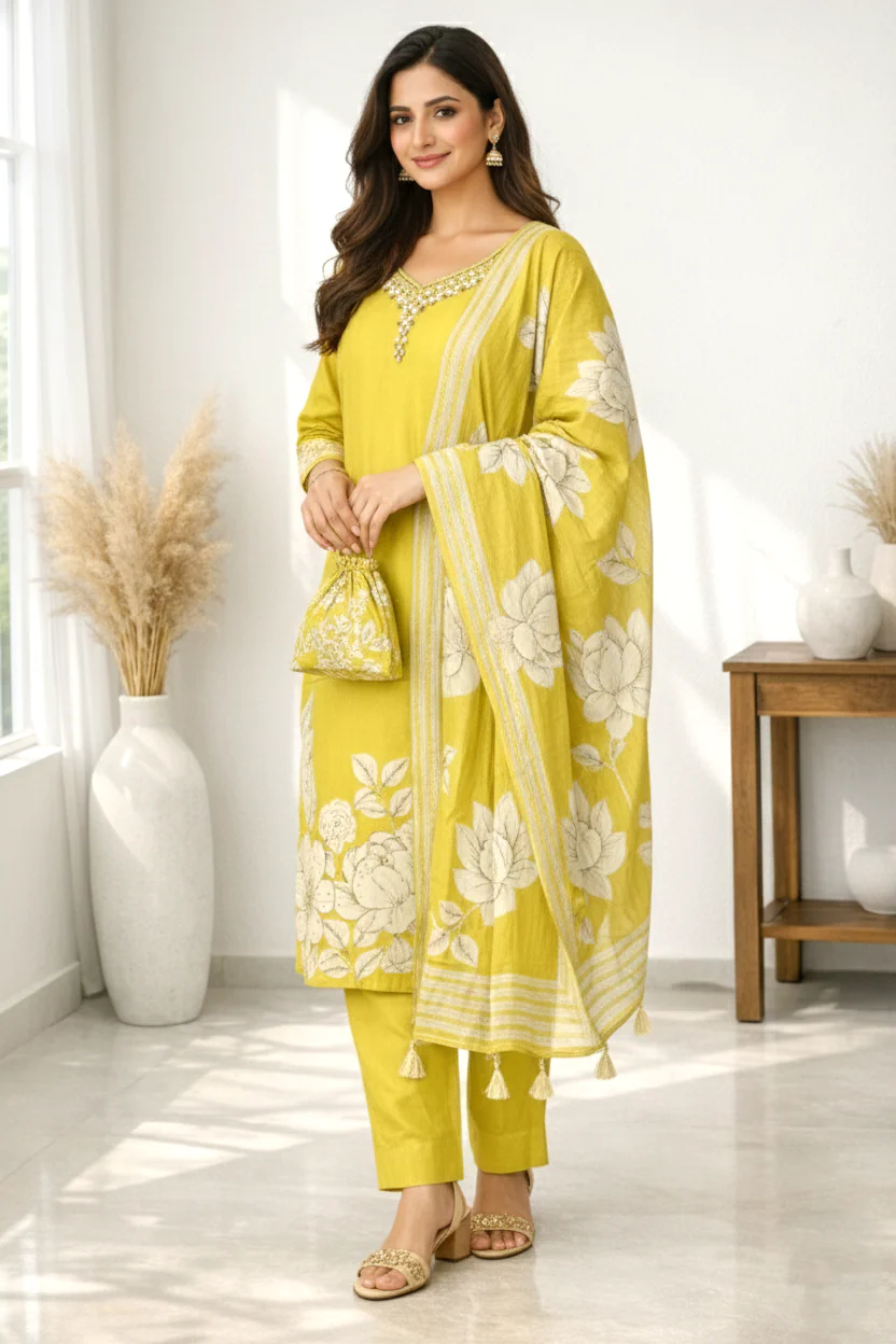 Reet Amber Printed Work Suit Set - Image 4
