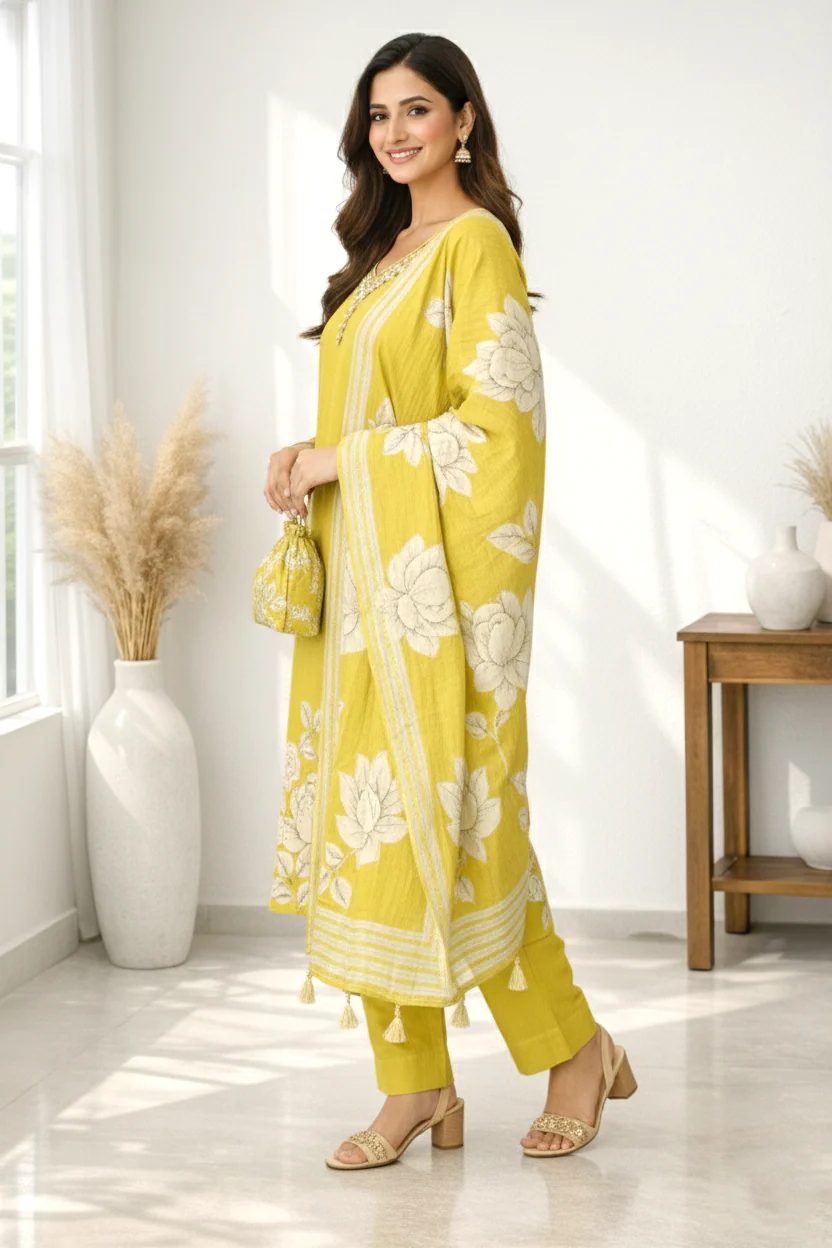 Reet Amber Printed Work Suit Set - Image 5