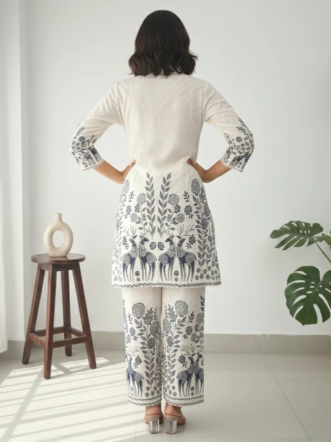 Reet Dove Embroidered Co-ord Set - Image 3