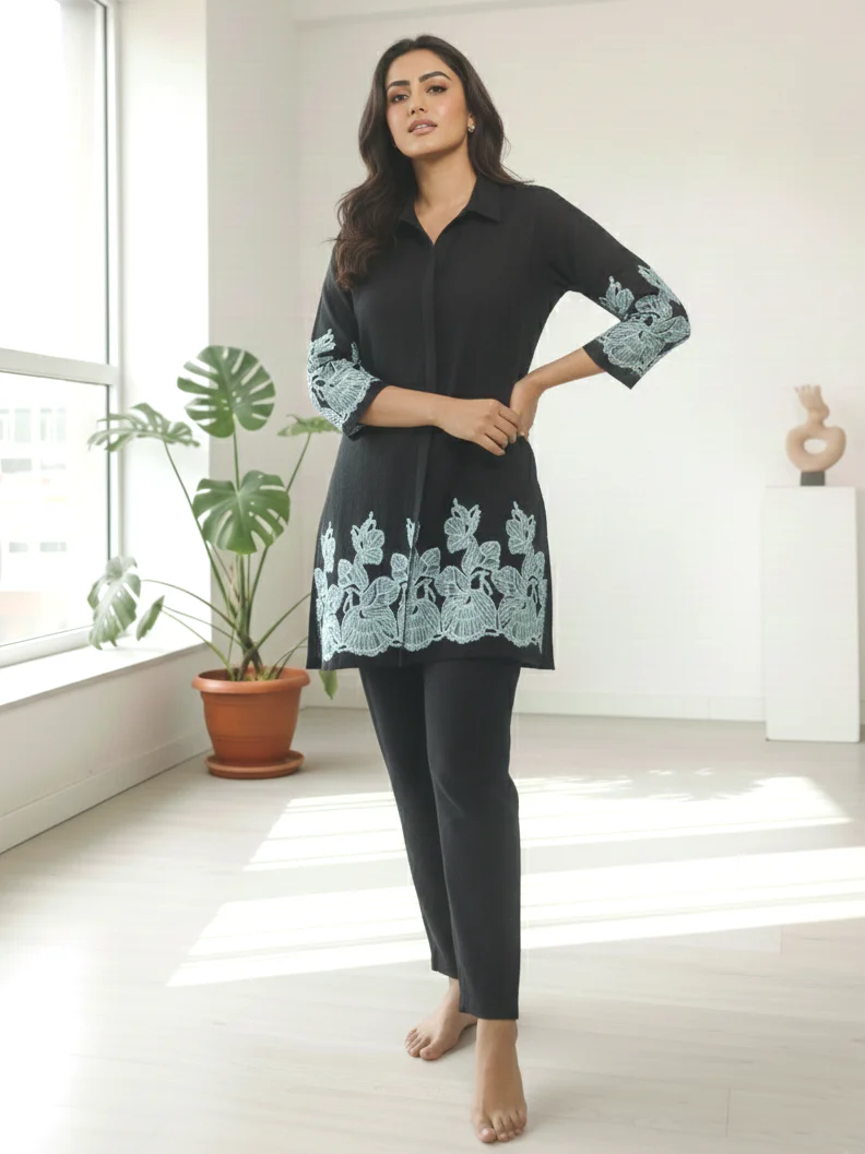 Reet Onyx Embroidered Co-ord Set - Image 10