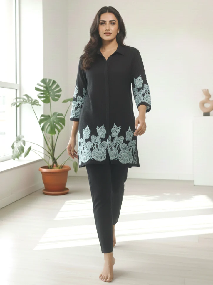 Reet Onyx Embroidered Co-ord Set - Image 5