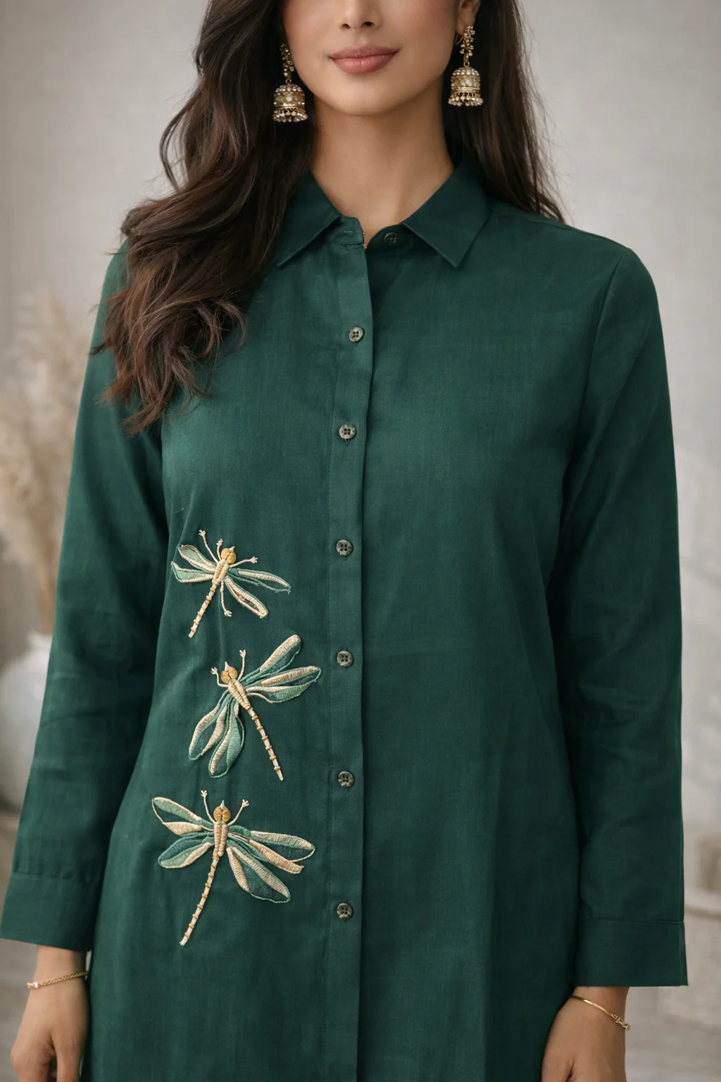 Oorvi Fern Embroidered Co-ord Set - Image 4