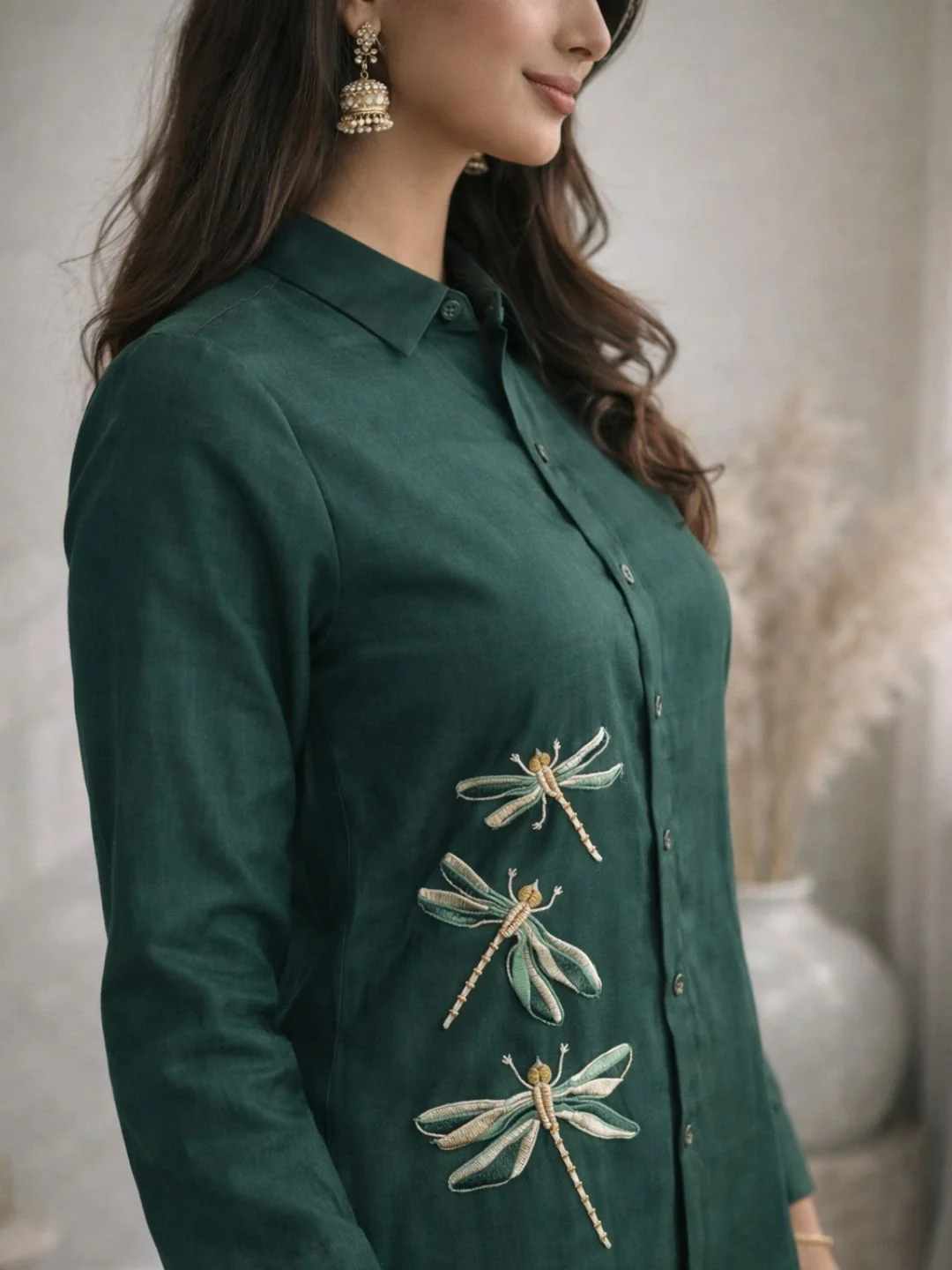 Oorvi Fern Embroidered Co-ord Set - Image 8
