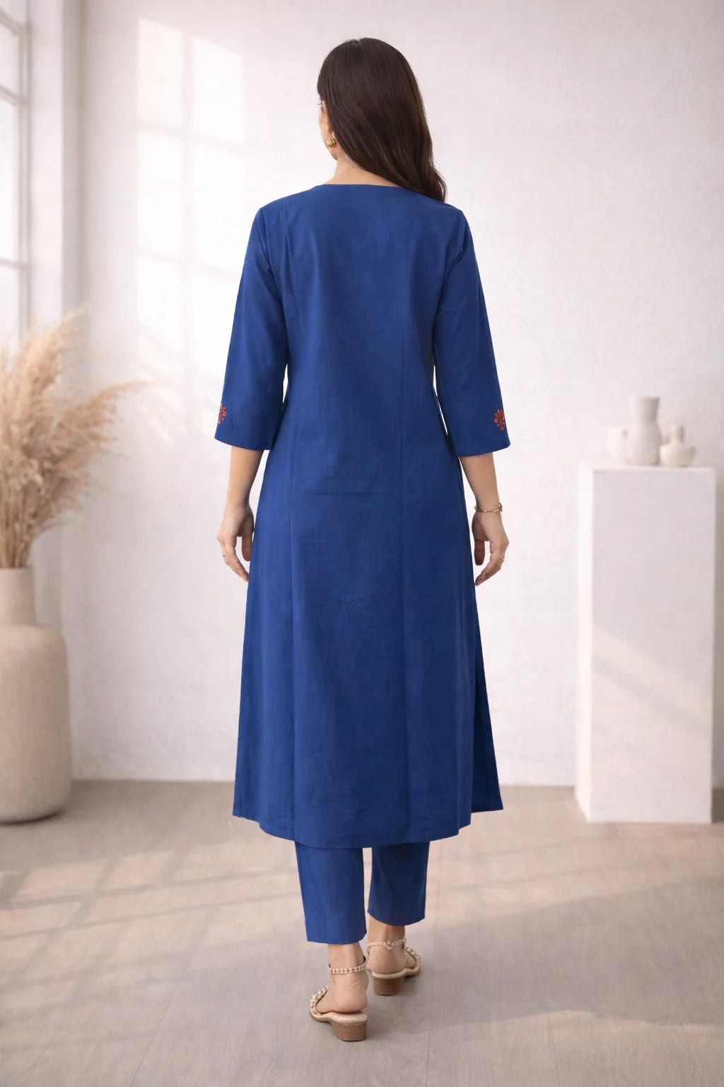 Viyona Ink Embroidered Suit Set - Image 3