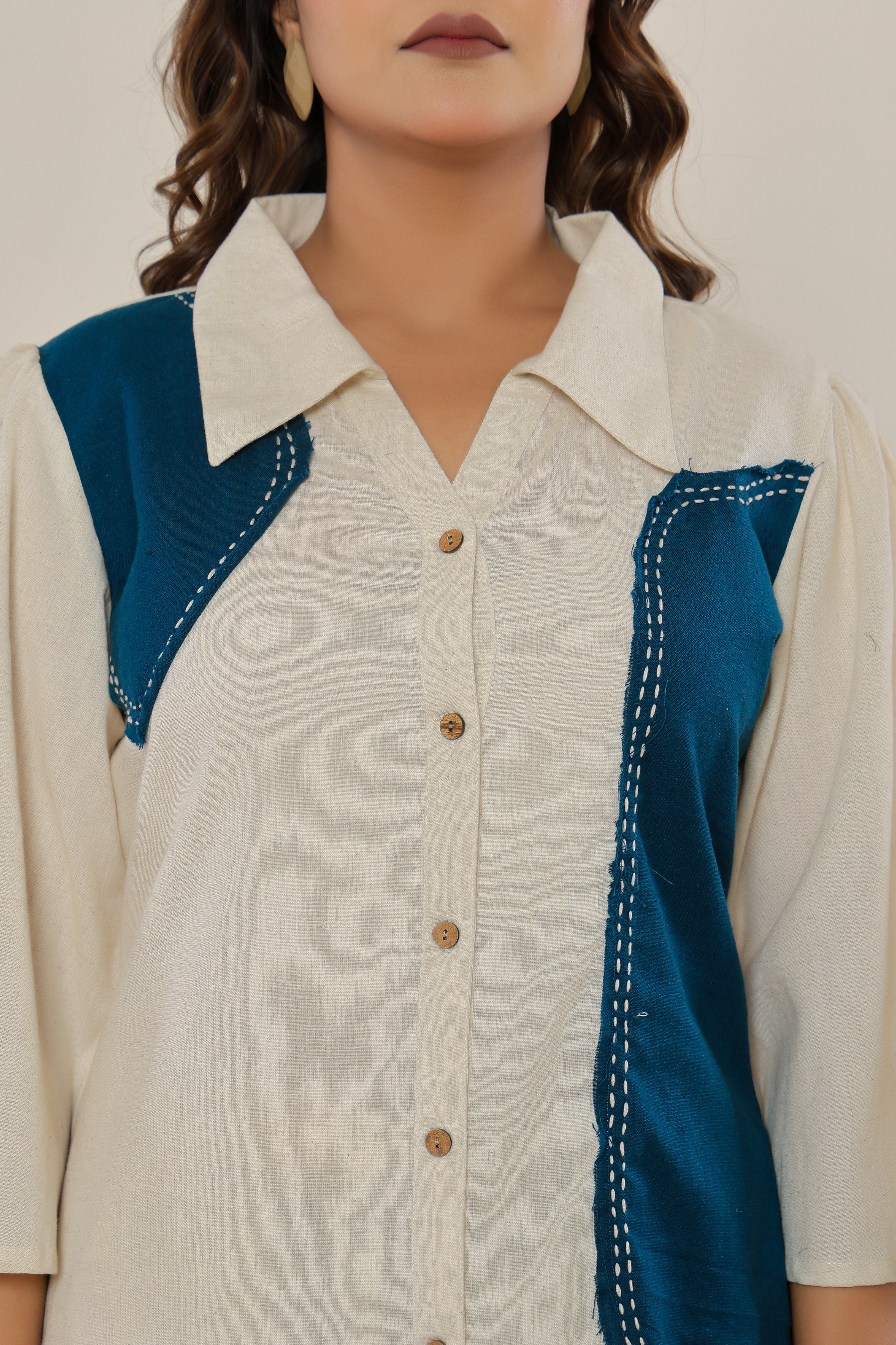 Bipasha Azure Cotton Co-ord Set - Image 4