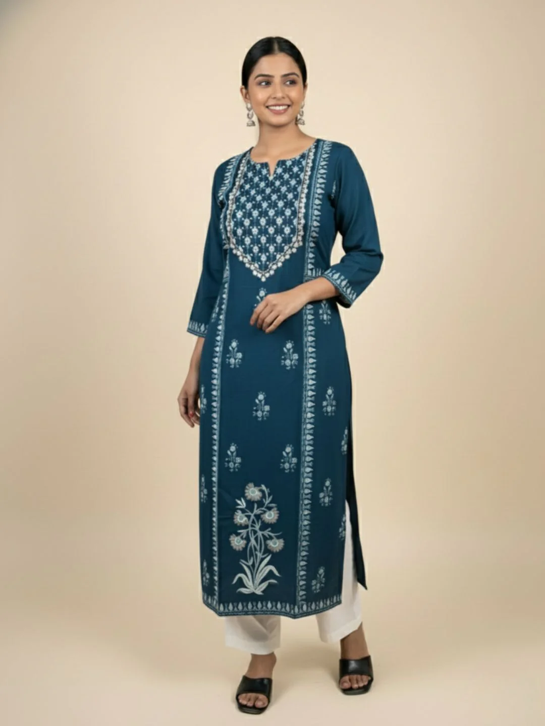 Nabha Azure Printed Kurti - Image 2