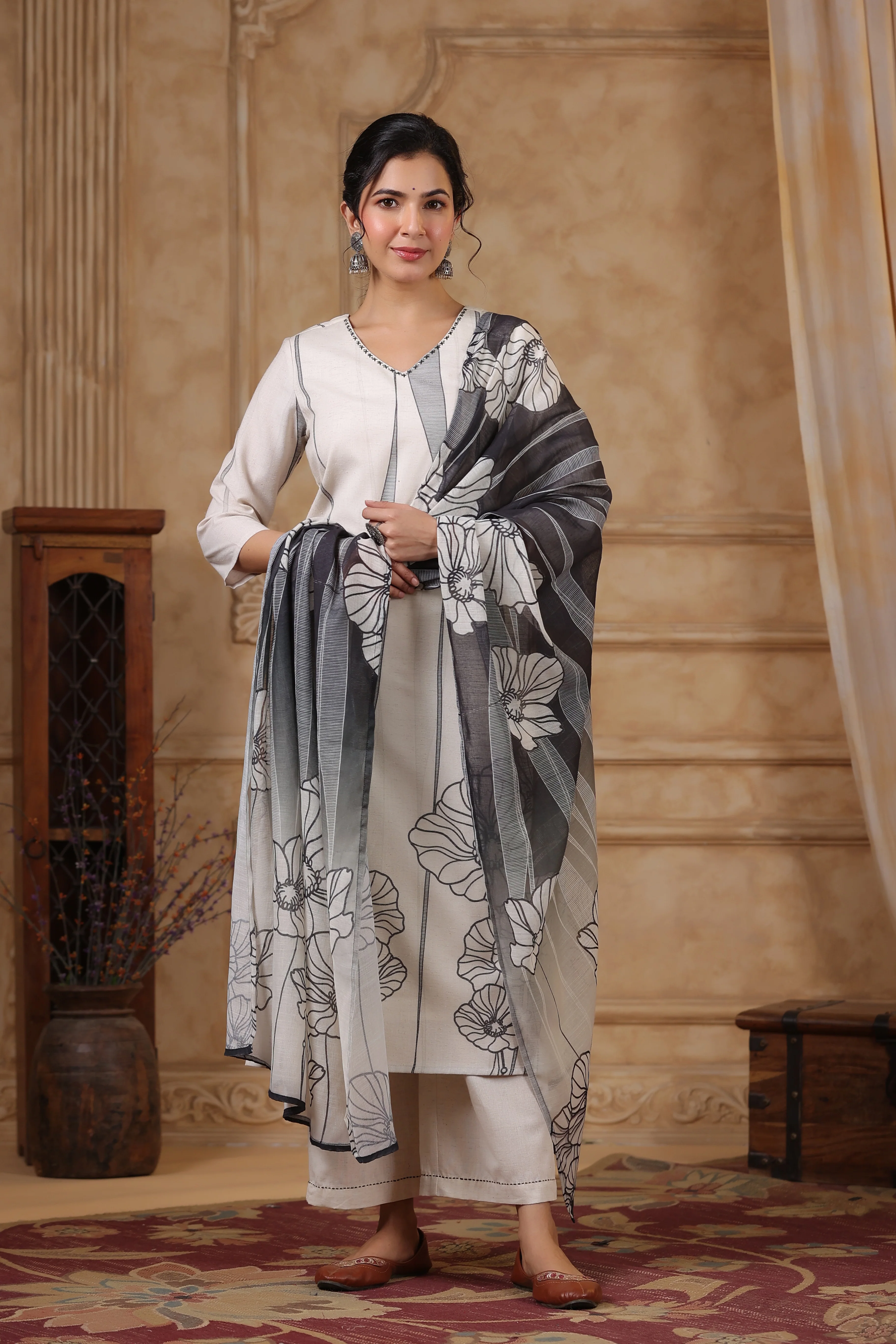SAKSHI ANGEL LINEN COTTON SUIT SET - Image 5