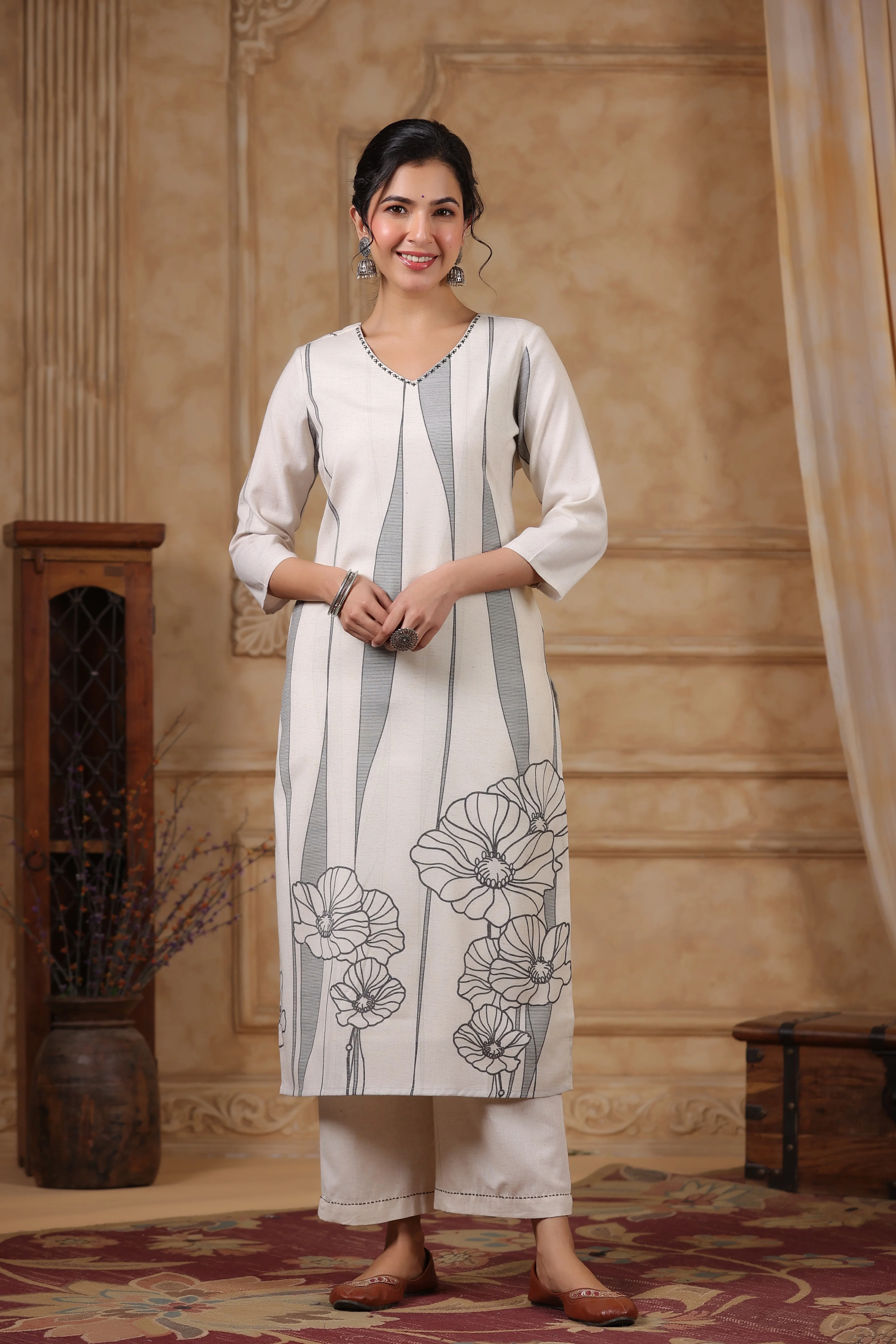 SAKSHI ANGEL LINEN COTTON SUIT SET - Image 9