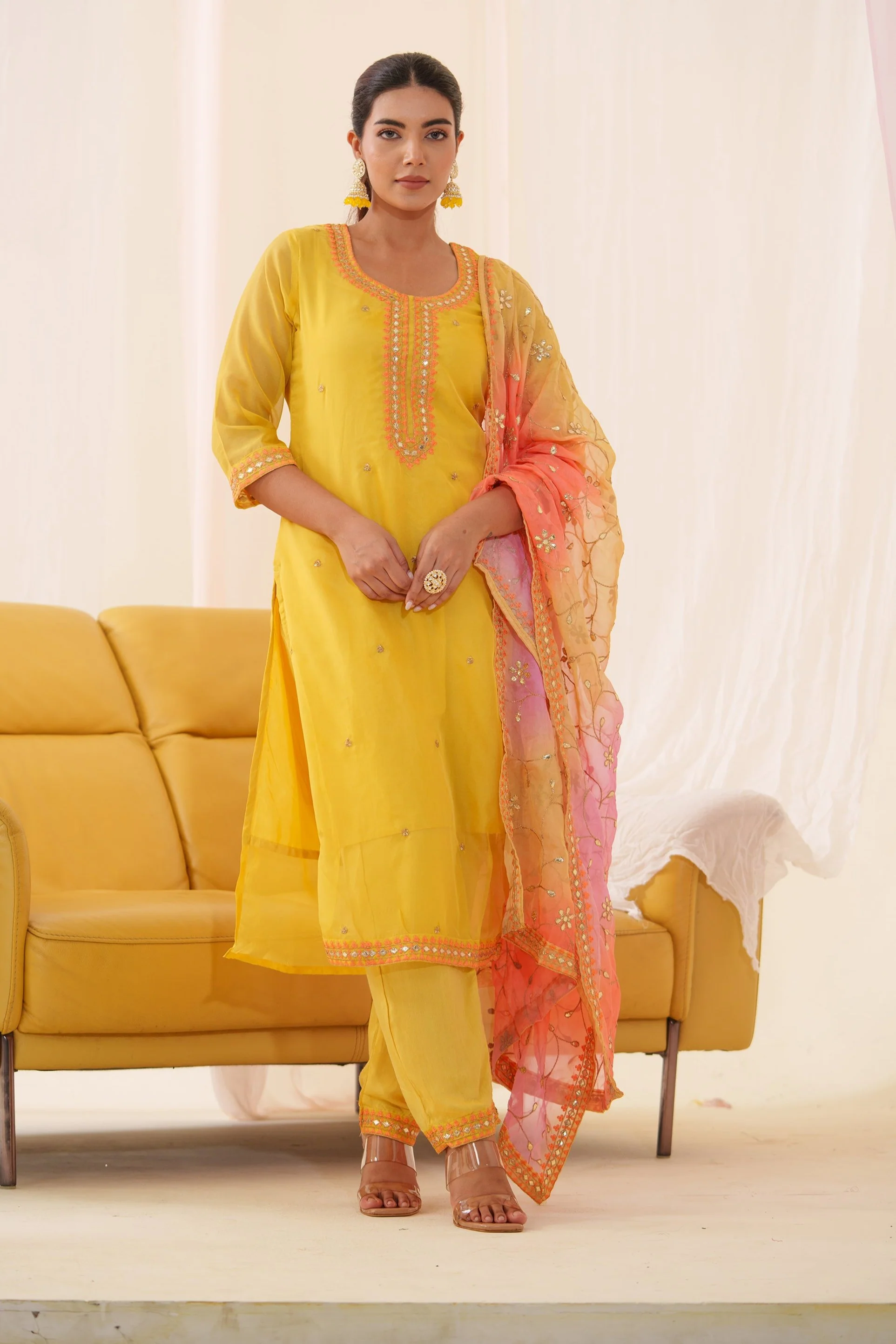 Anila Sunshine Full Work Suit Set - Image 11