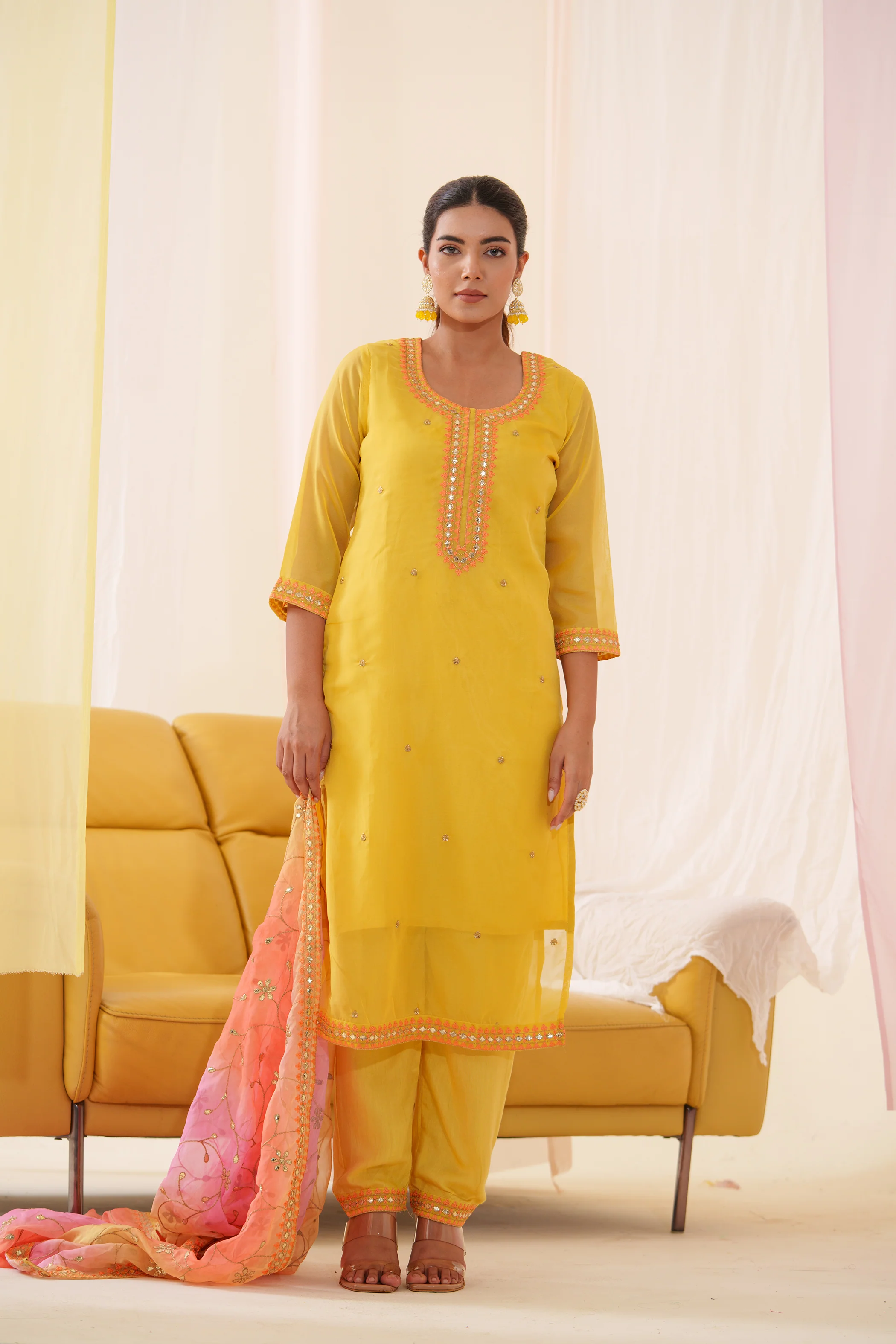 Anila Sunshine Full Work Suit Set - Image 12
