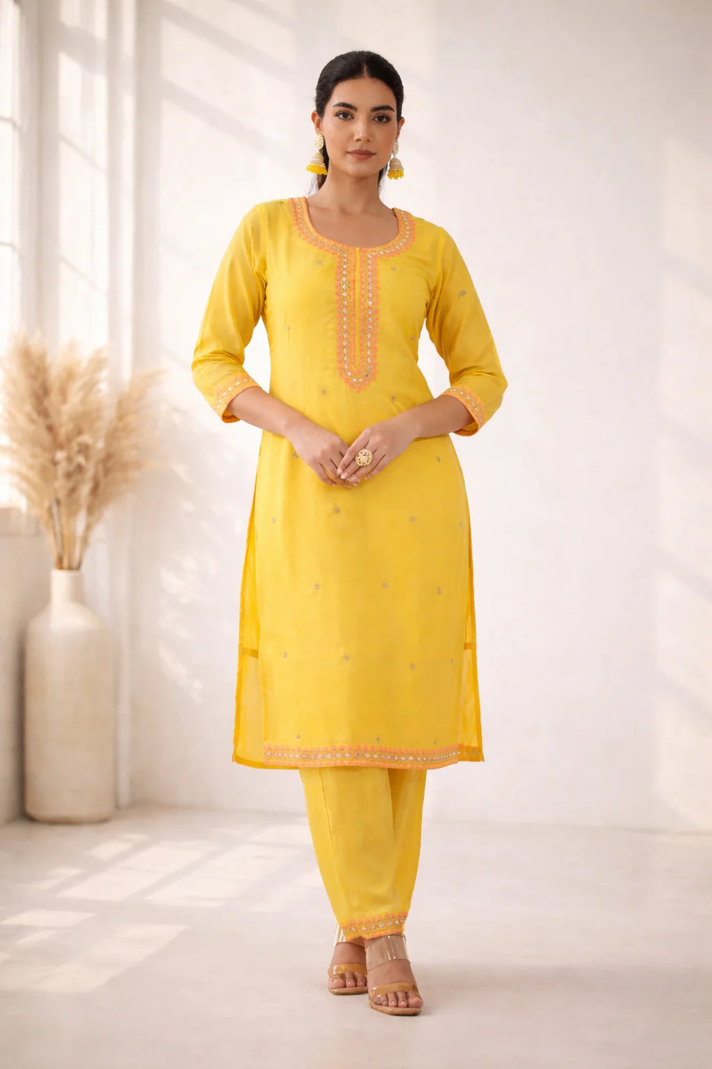 Anila Sunshine Full Work Suit Set - Image 7
