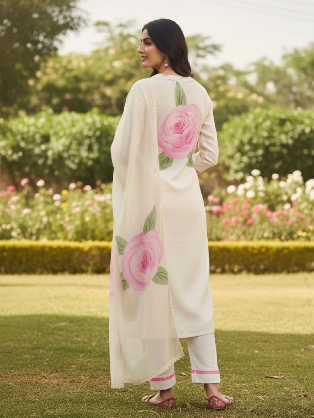 Lisba Rose Linen Cotton Suit Set - Image 4