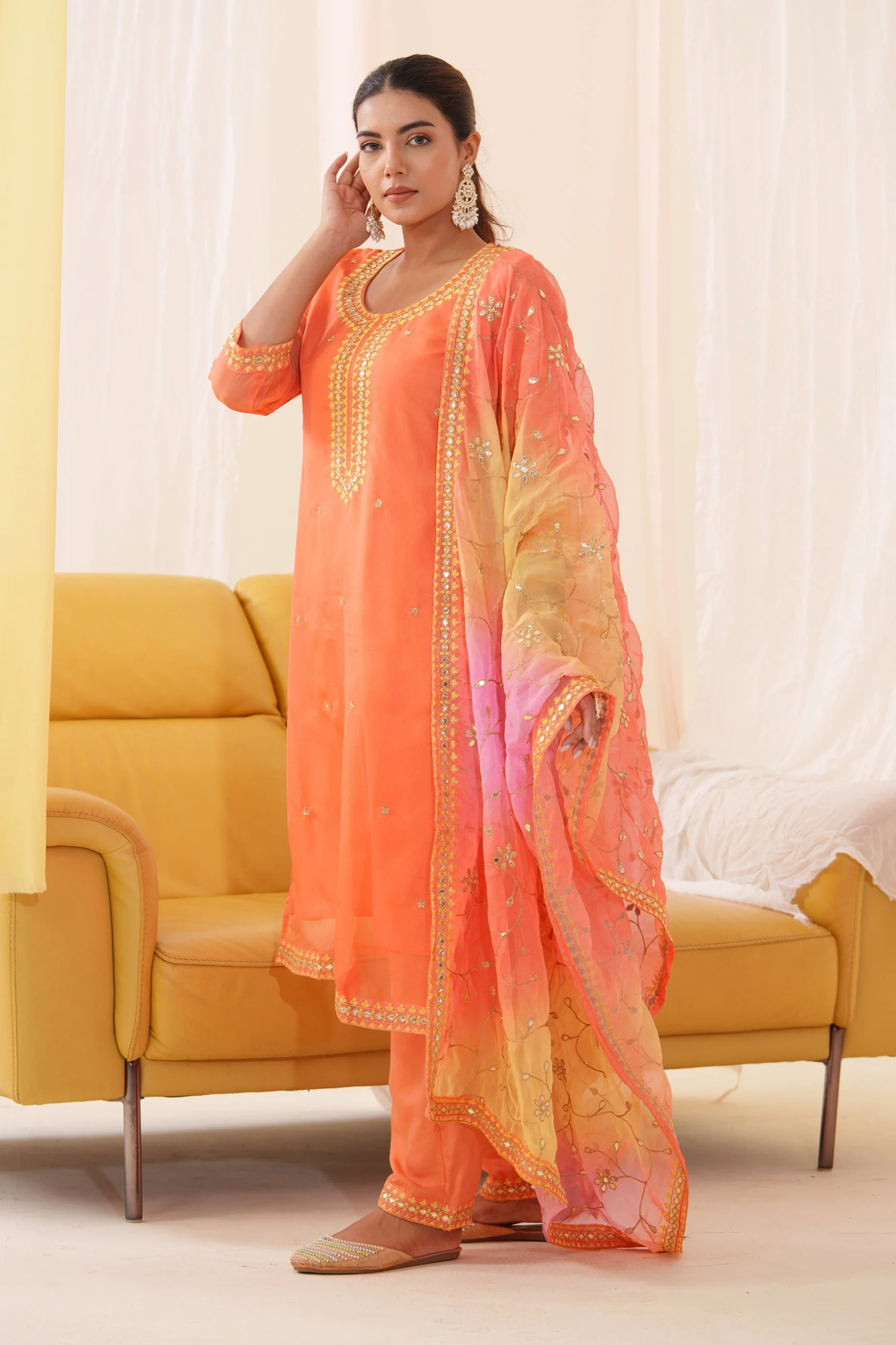 Anila Kesari Full Work Heavy Suit Set - Image 10