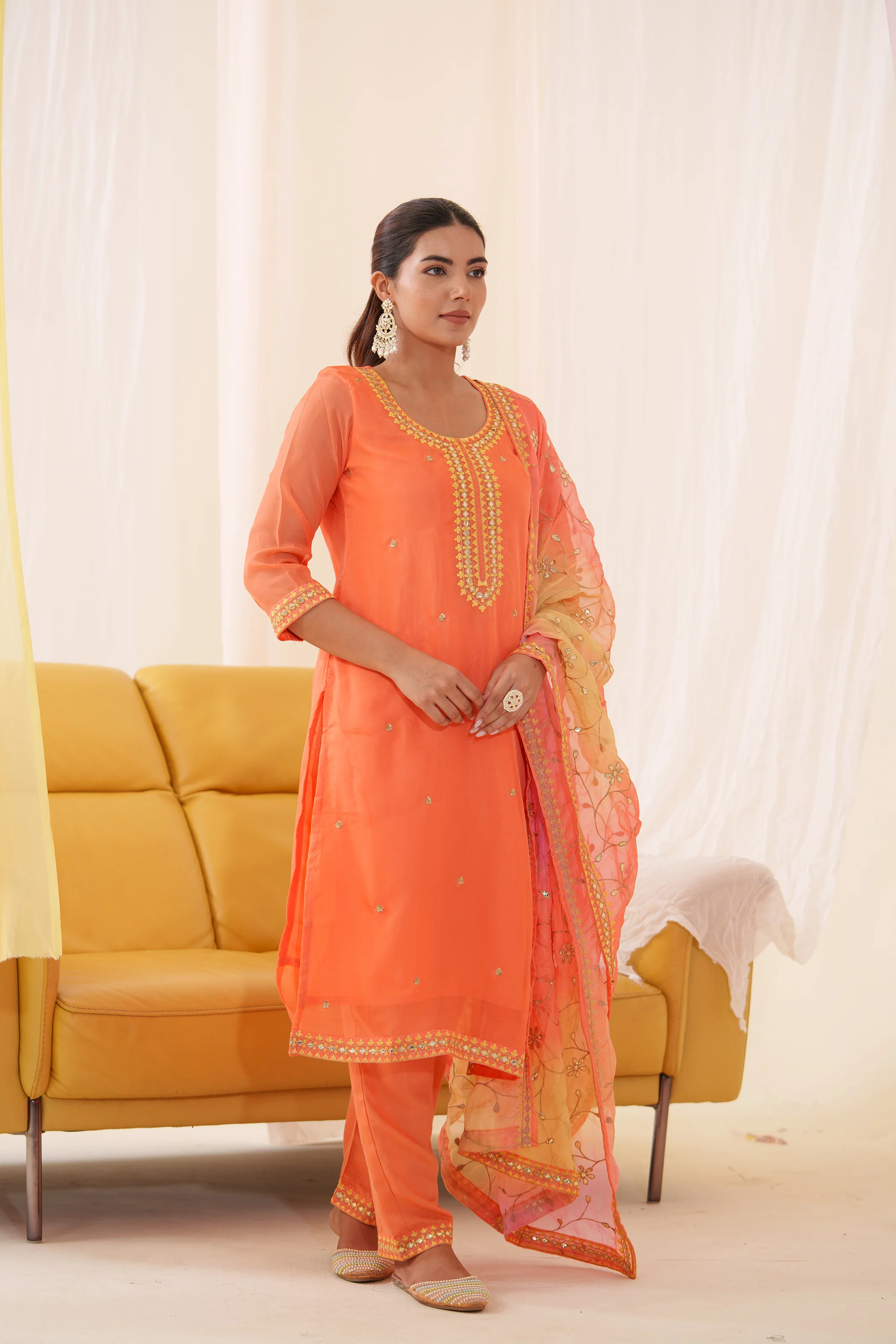 Anila Kesari Full Work Heavy Suit Set - Image 11