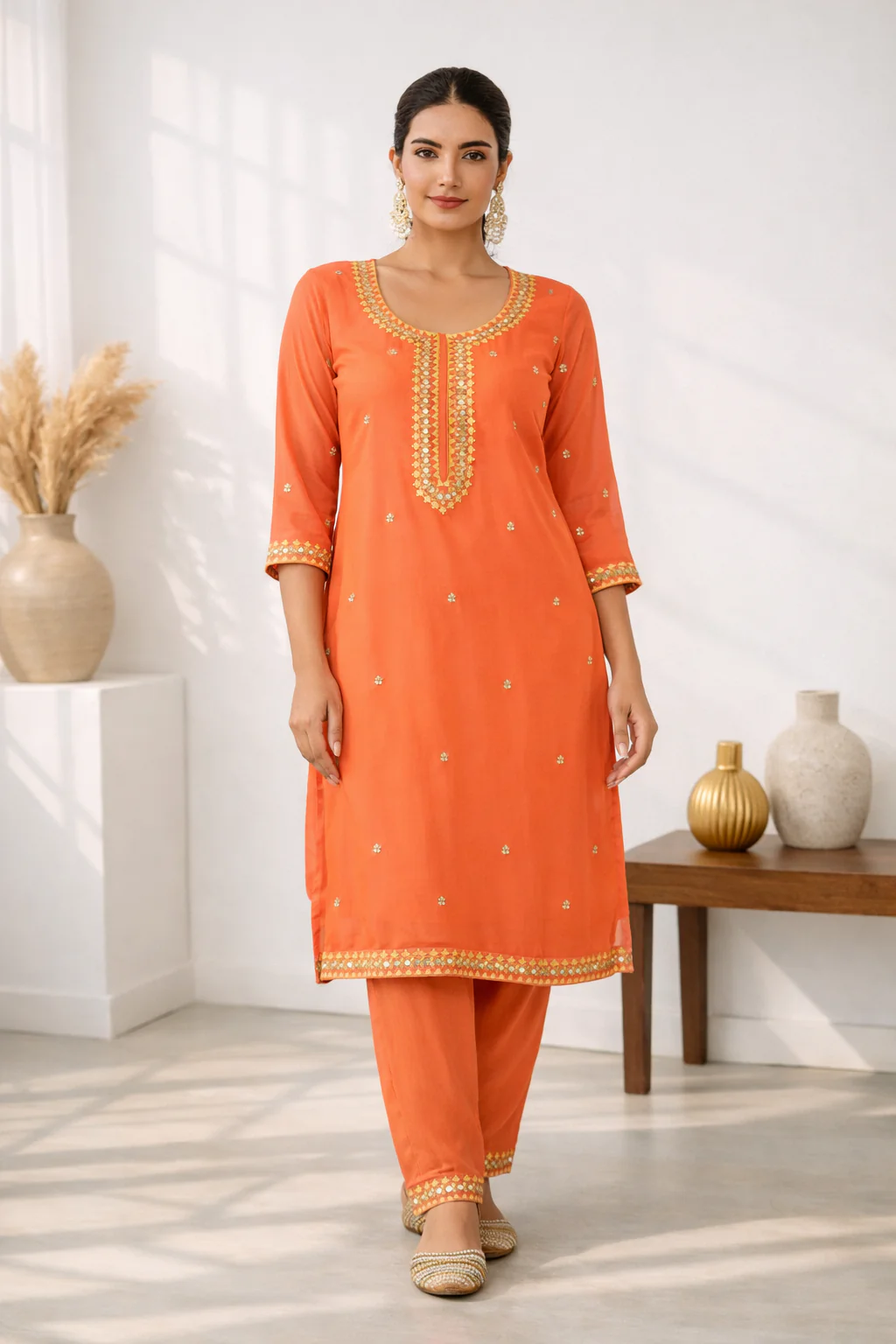 Anila Kesari Full Work Heavy Suit Set - Image 5