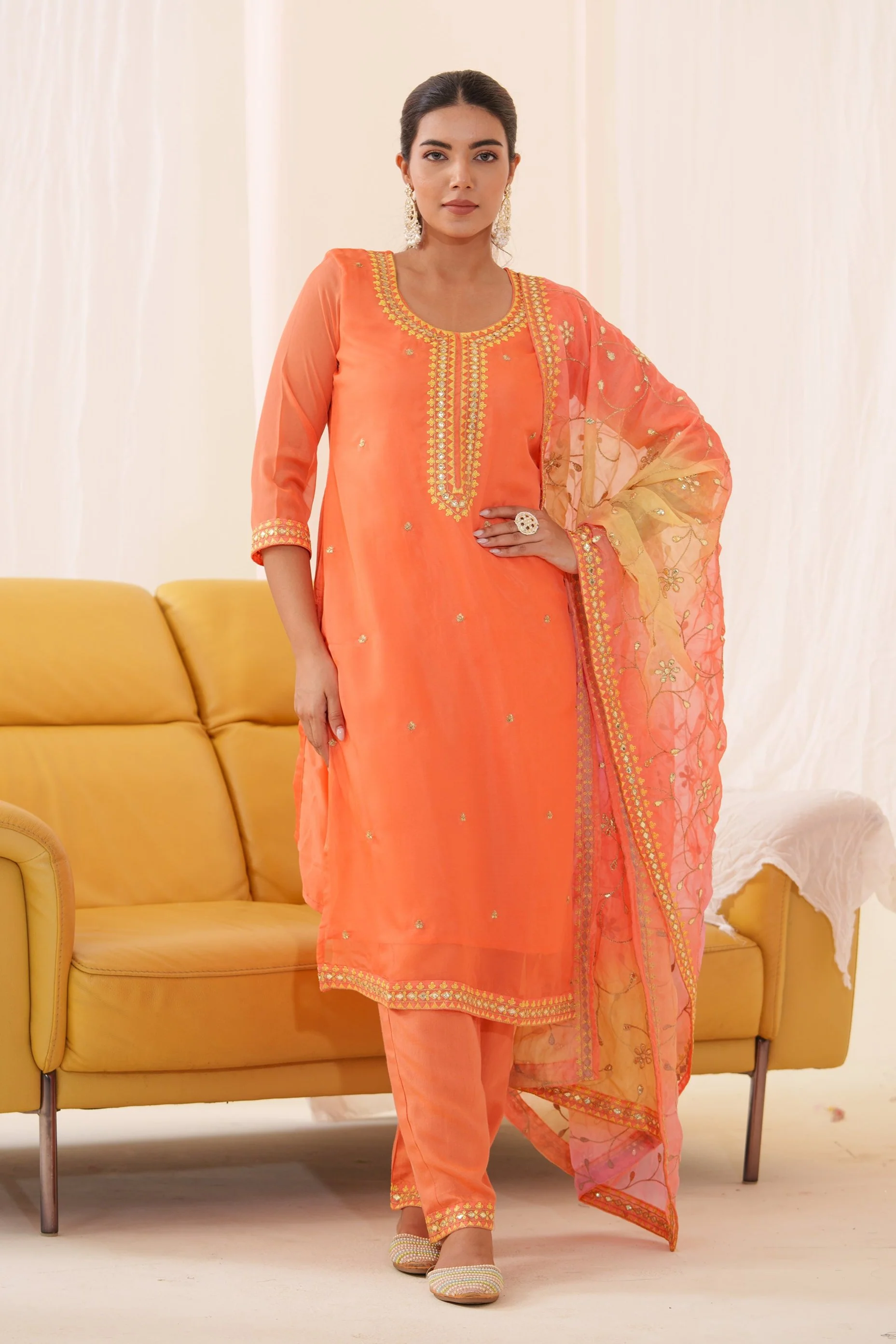 Anila Kesari Full Work Heavy Suit Set - Image 9