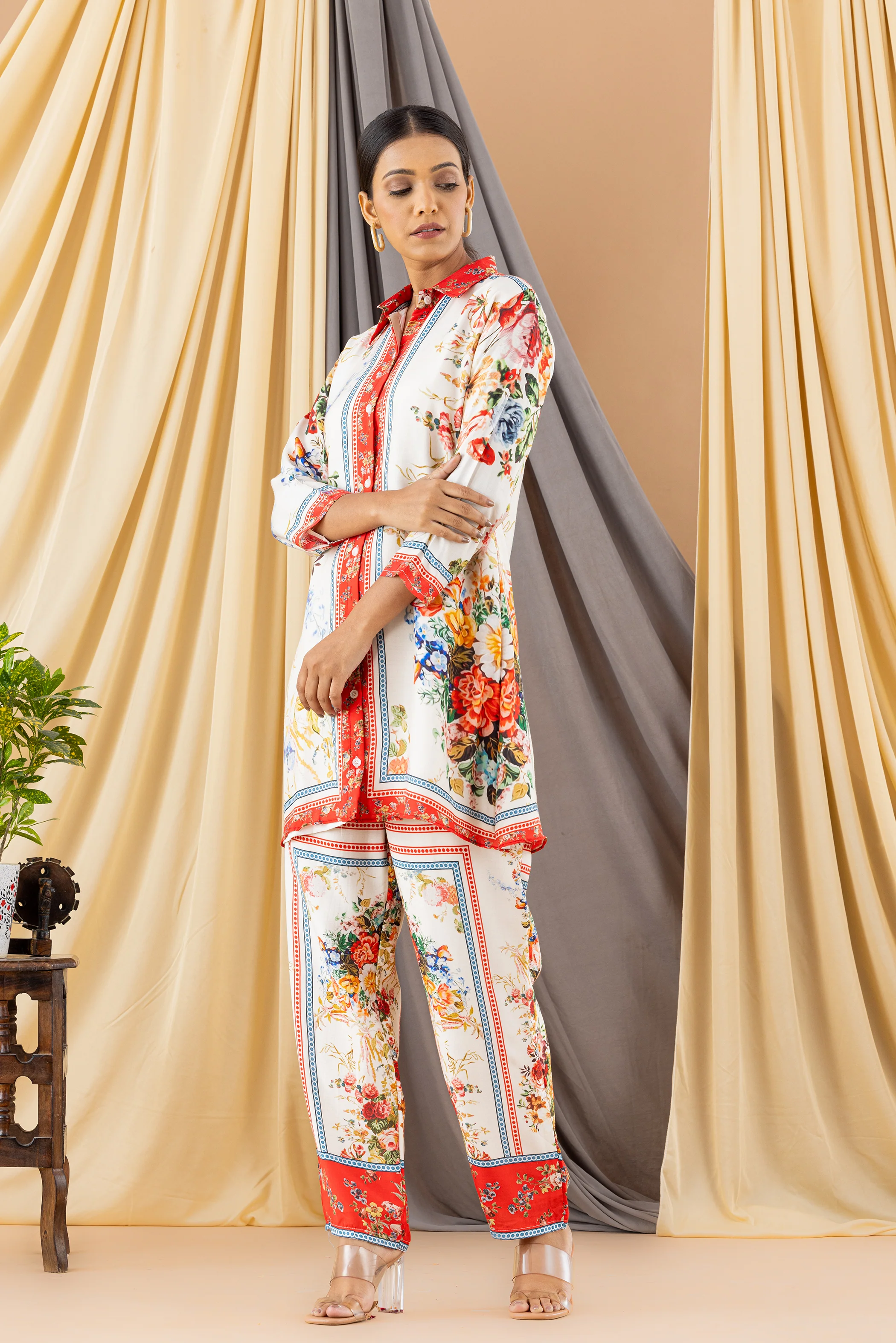 Sheenam Muslin Floral Co-ord Set - Image 6