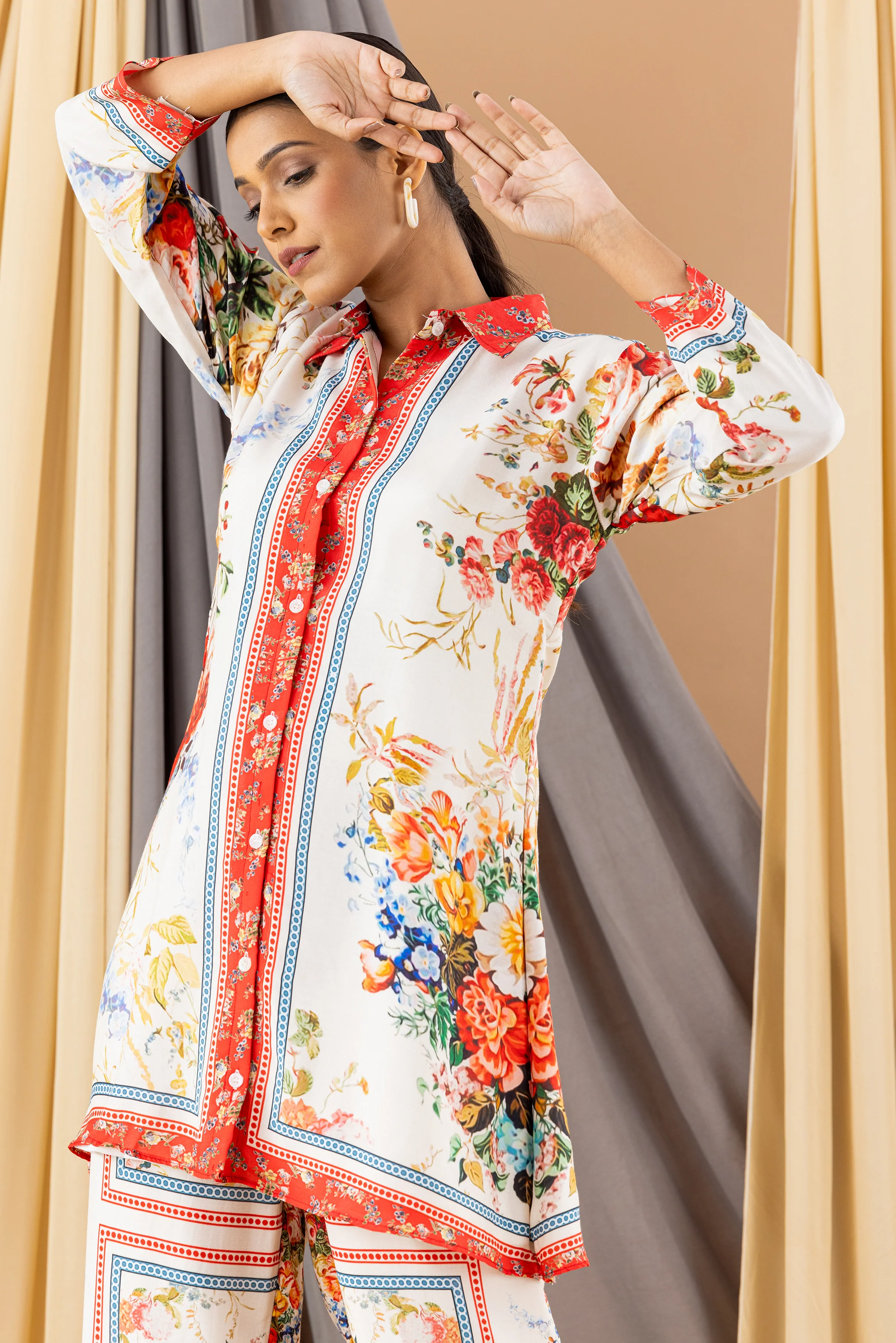 Sheenam Muslin Floral Co-ord Set - Image 7