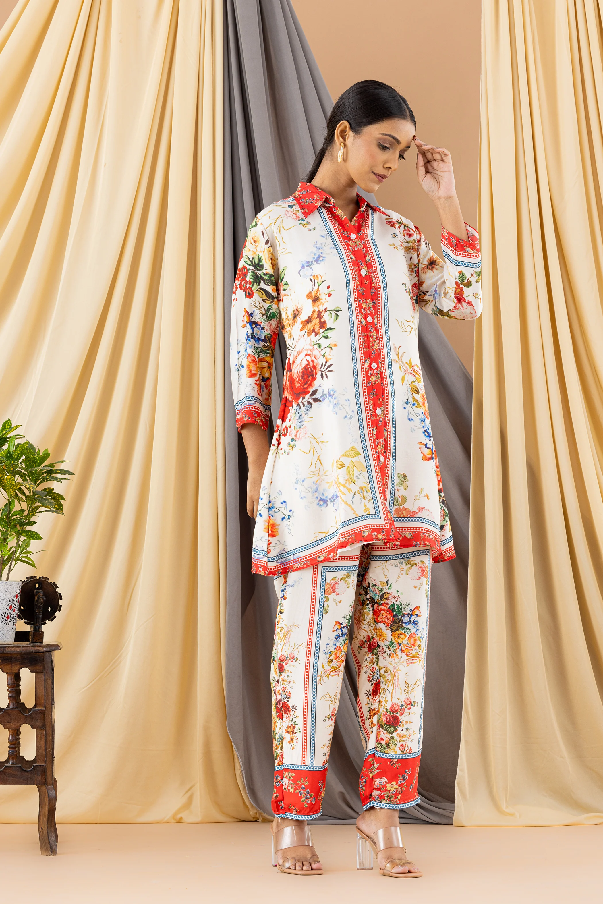 Sheenam Muslin Floral Co-ord Set - Image 9