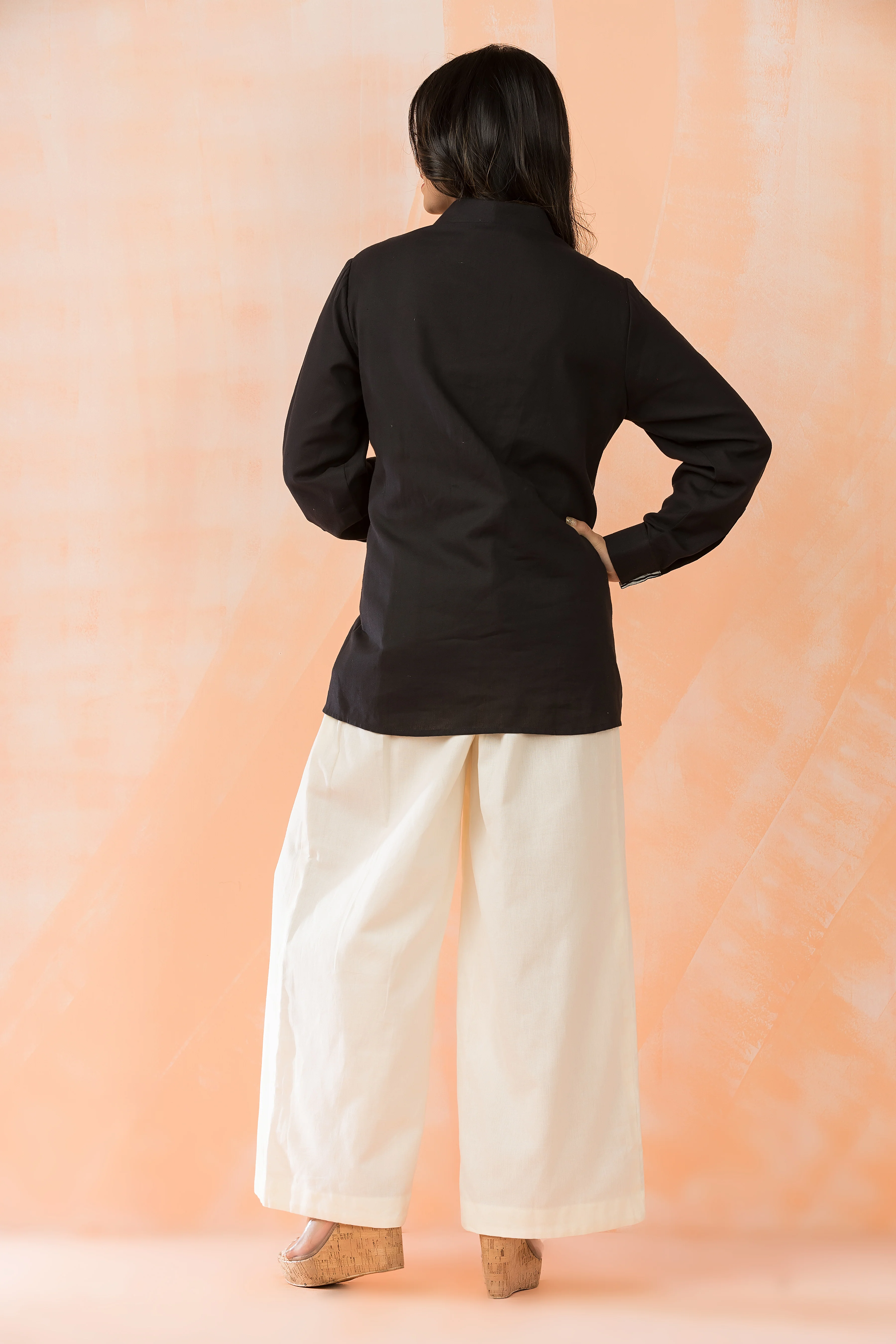 Niharika Monochrome Embroidery Co-ord Set - Image 4