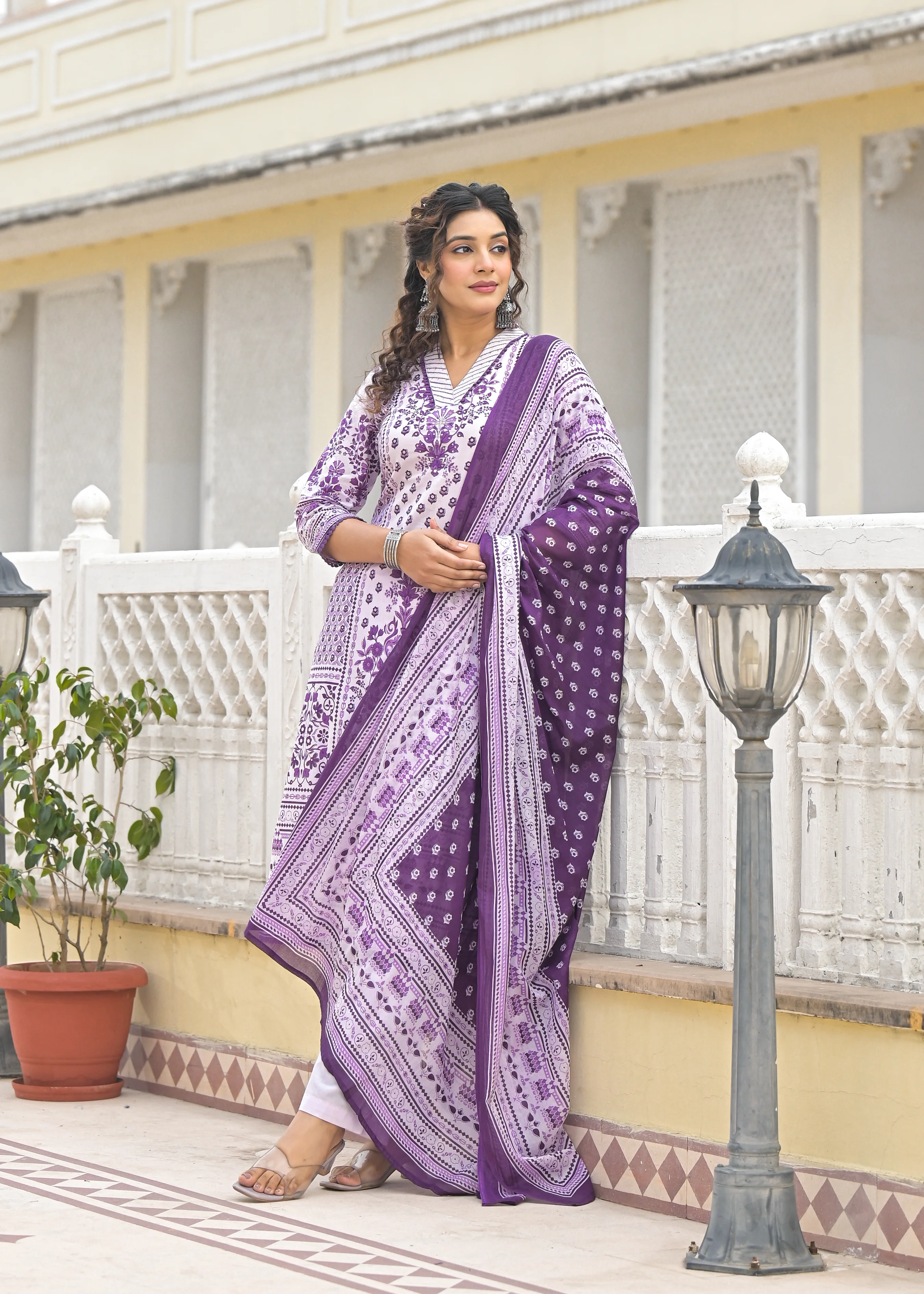 Bodhi Orchid Cotton Suit Set - Image 5