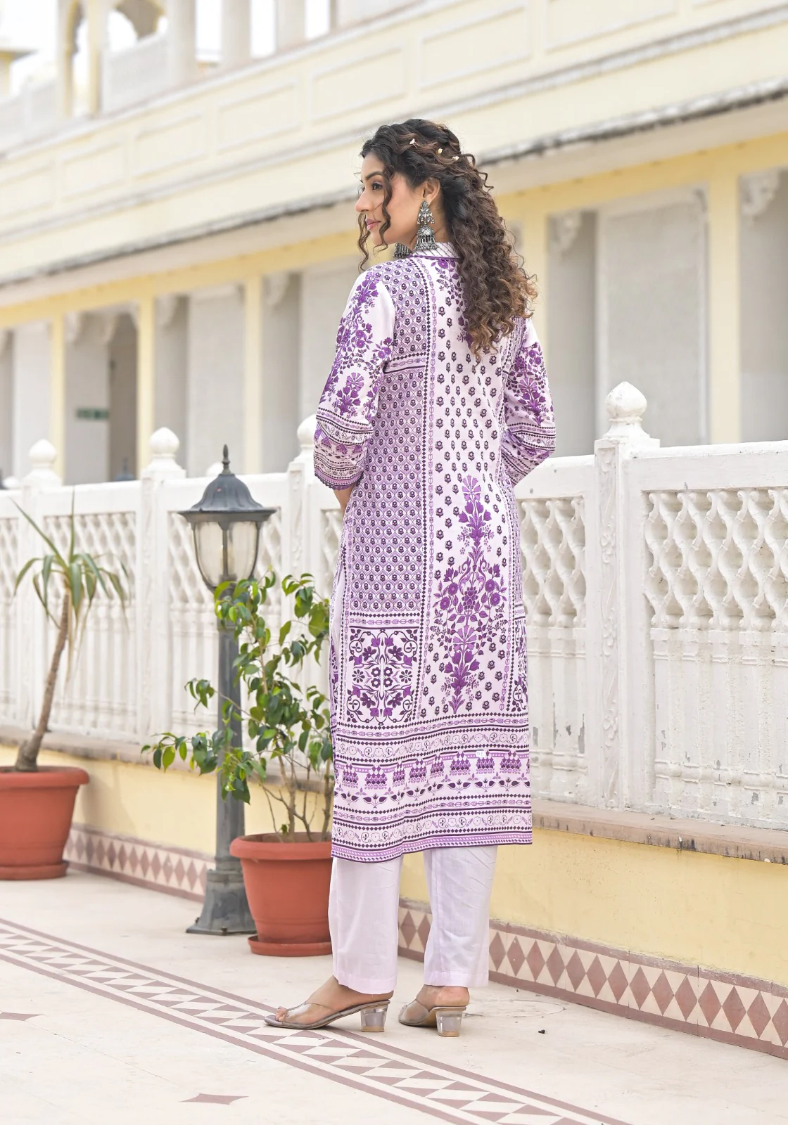 Bodhi Orchid Cotton Suit Set - Image 6