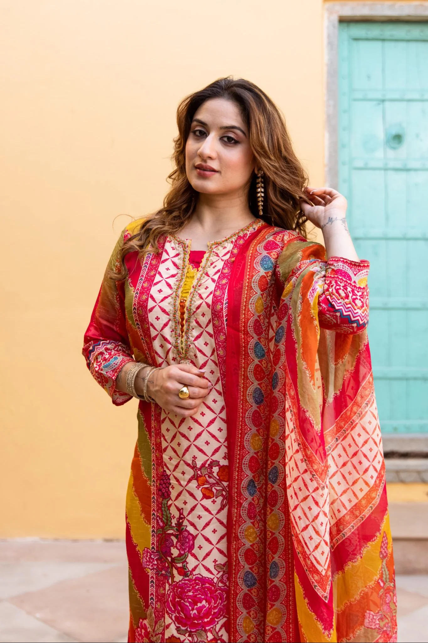 Samiksha Spectra Premium Digital Print Muslin Suit Set - Image 2