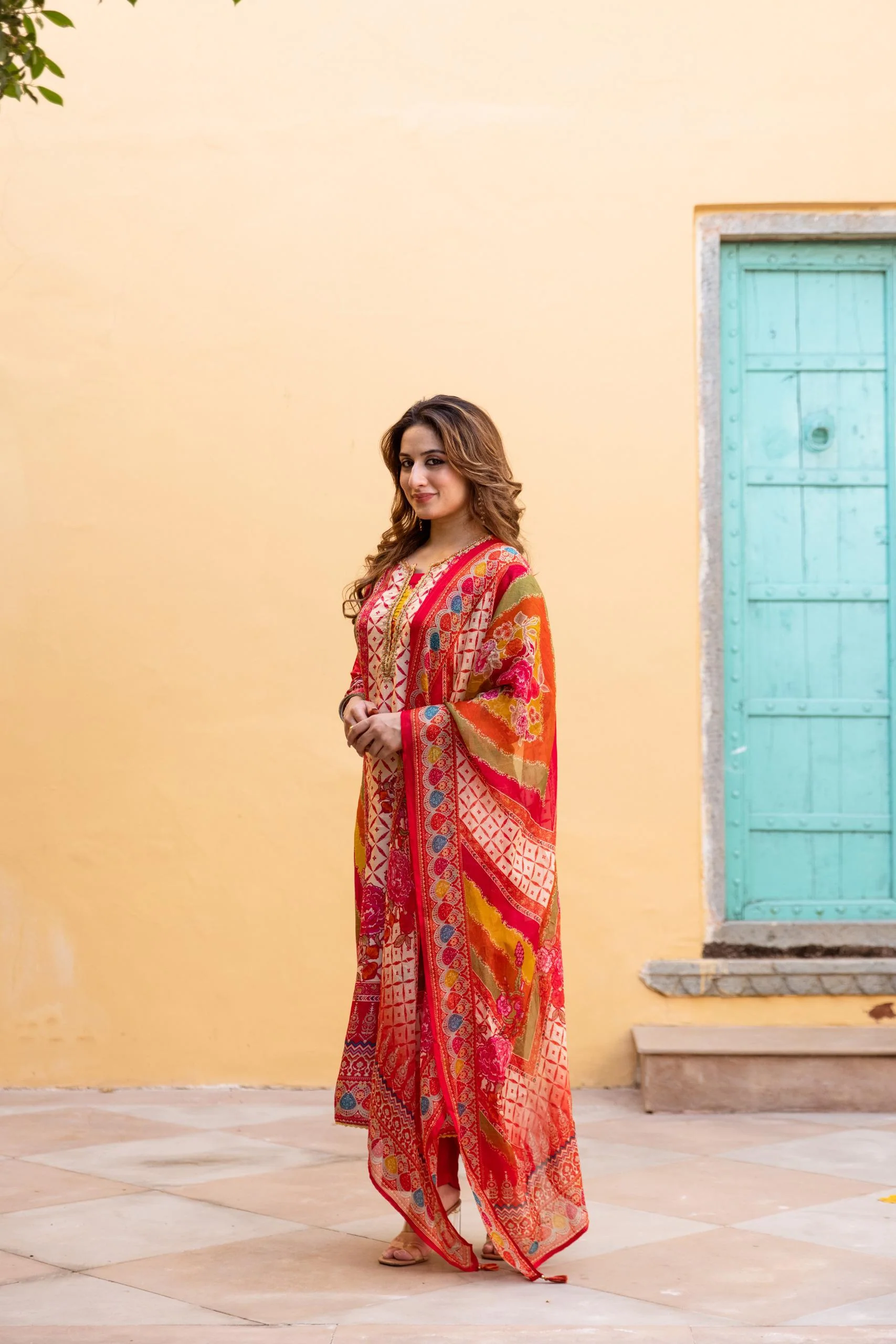 Samiksha Spectra Premium Digital Print Muslin Suit Set - Image 6