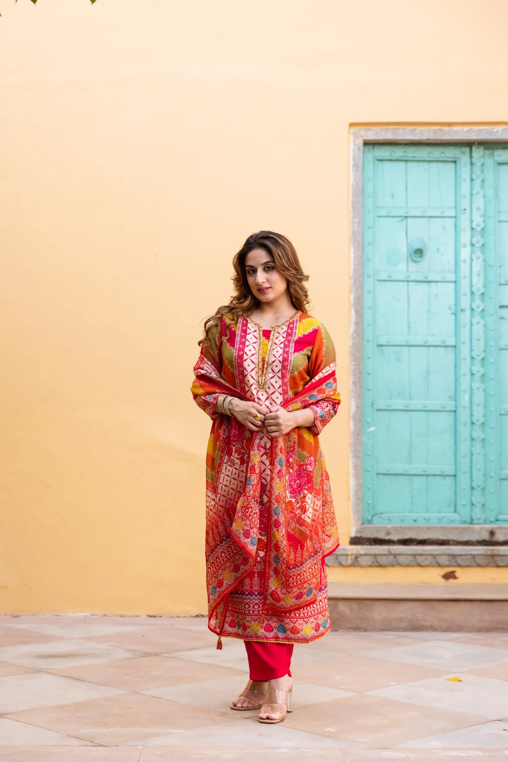 Samiksha Spectra Premium Digital Print Muslin Suit Set - Image 7