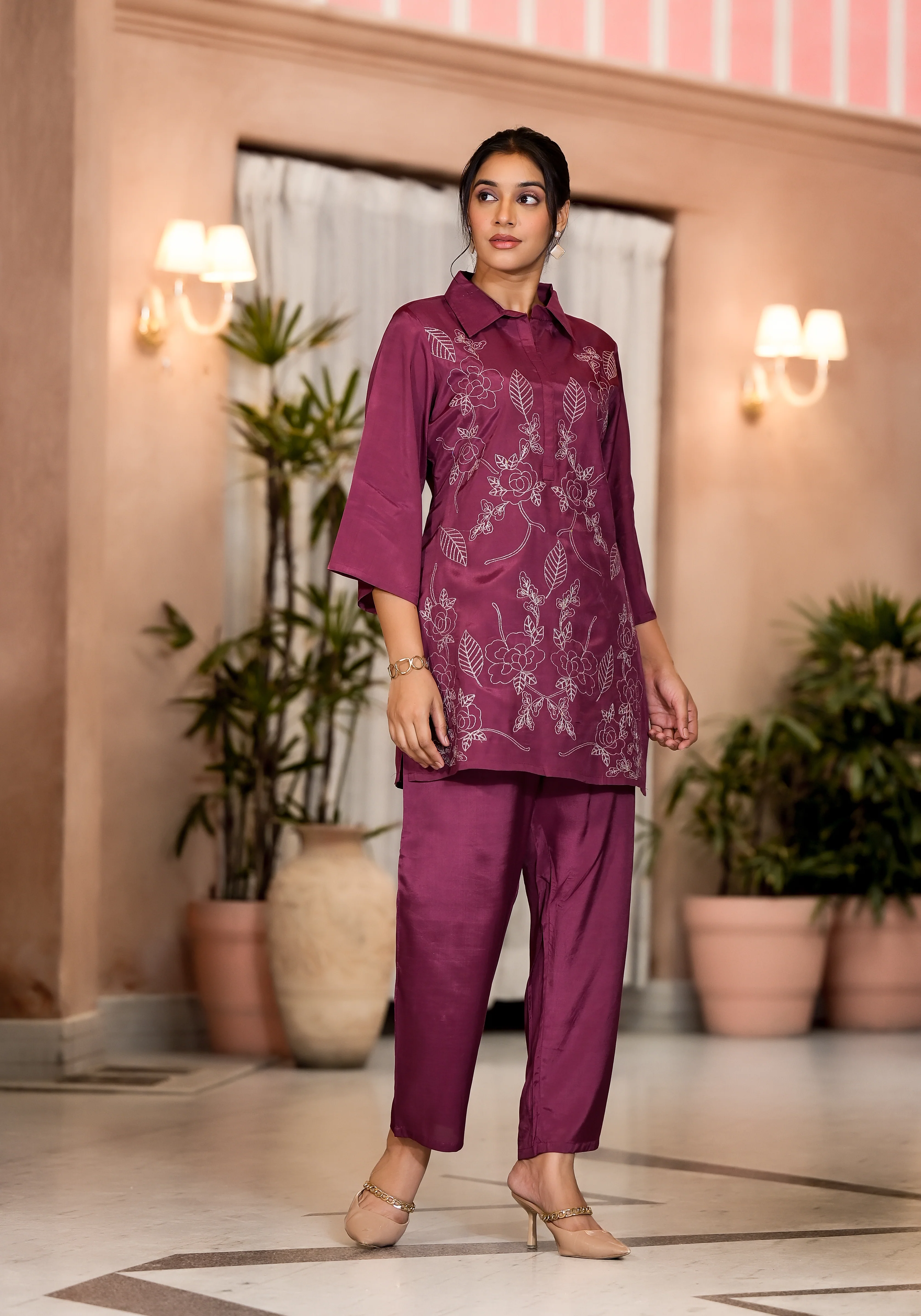 Irene Plum Premium Co-ord Set - Image 5