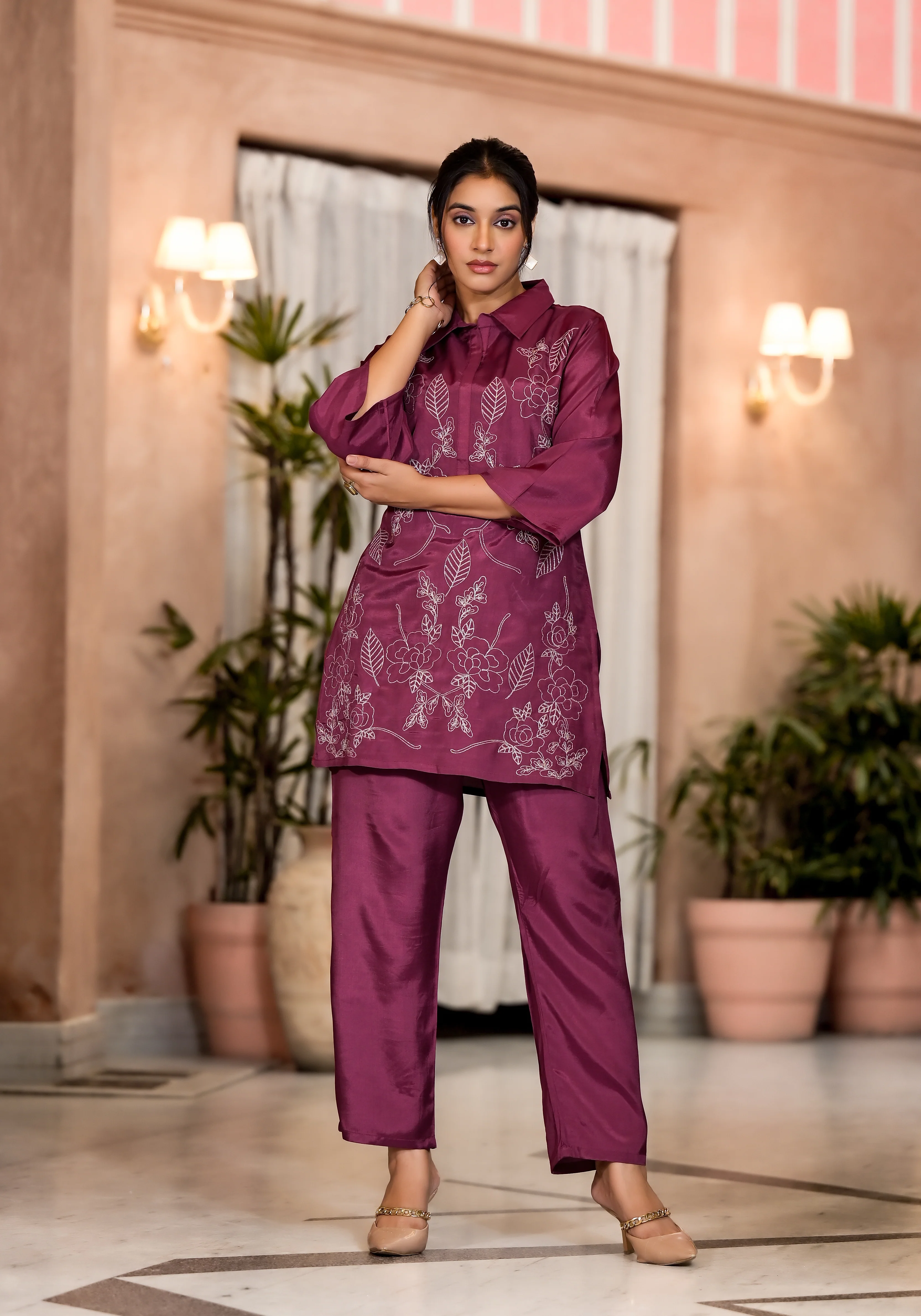 Irene Plum Premium Co-ord Set - Image 6