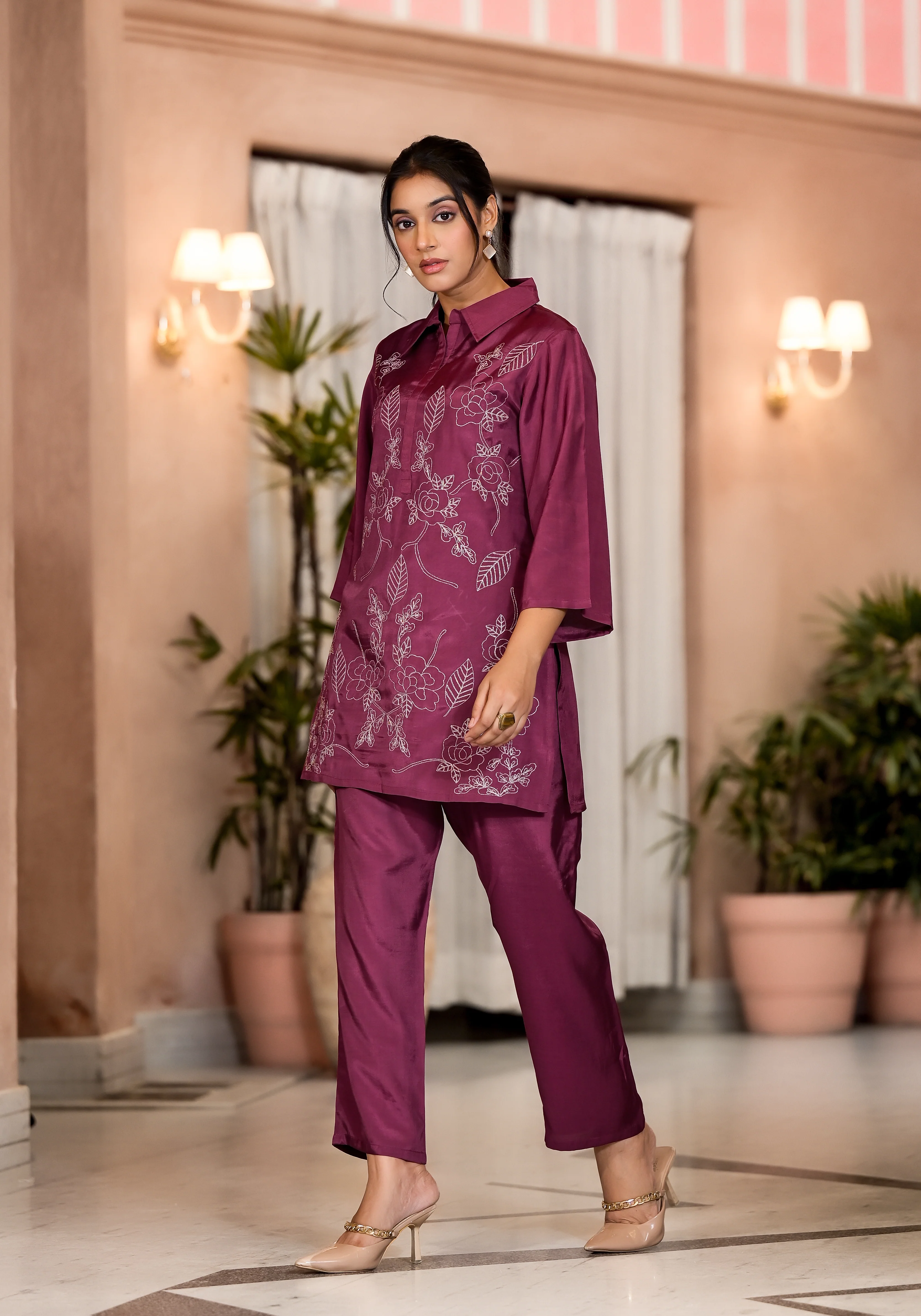 Irene Plum Premium Co-ord Set - Image 7