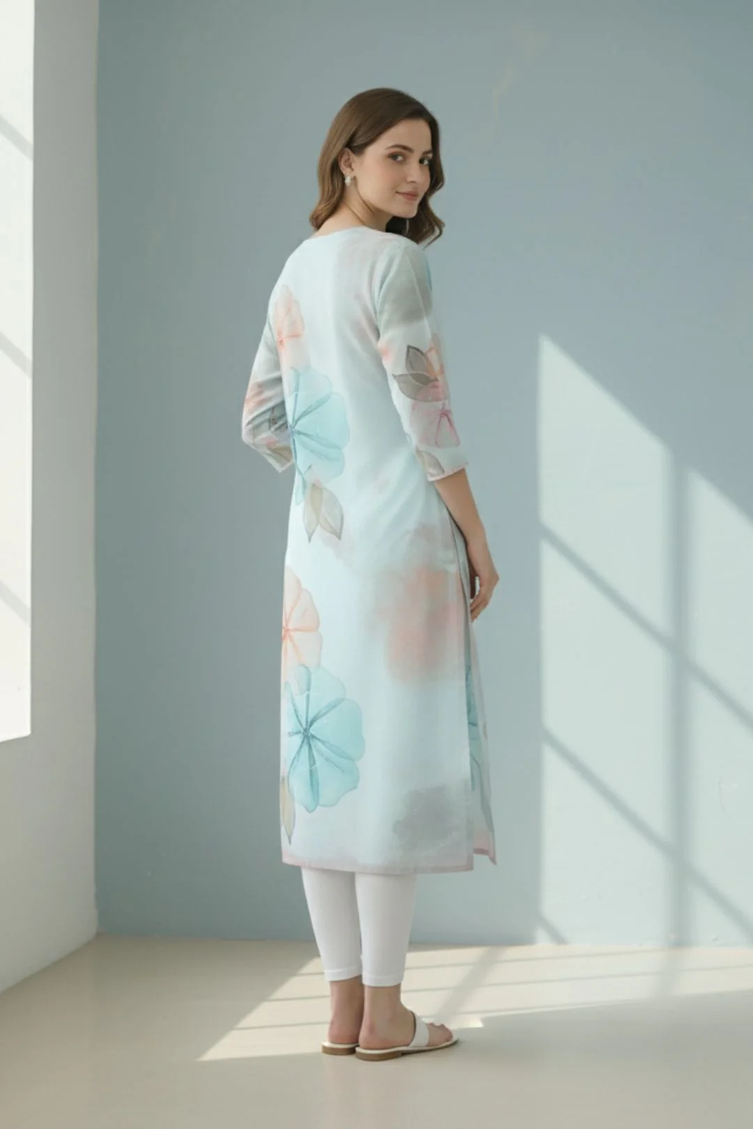 Yami Celeste Printed Kurti - Image 5
