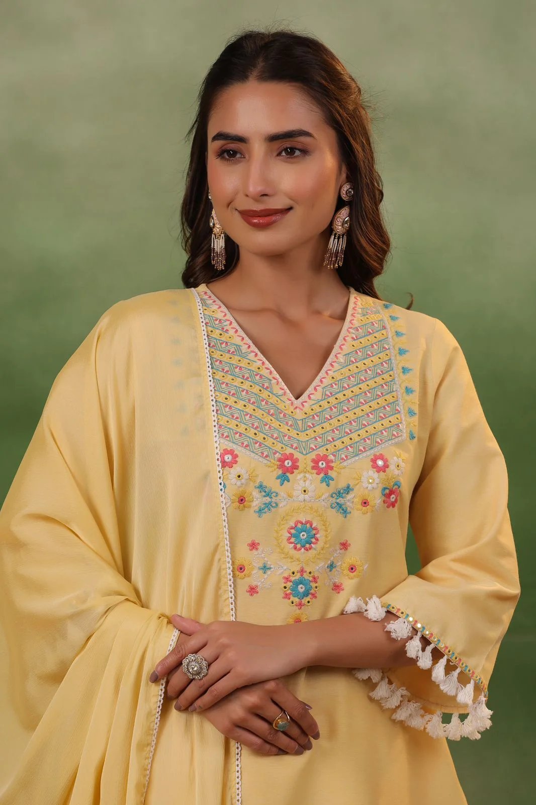 POONAM SUNSHINE COTTON SUIT SET - Image 2