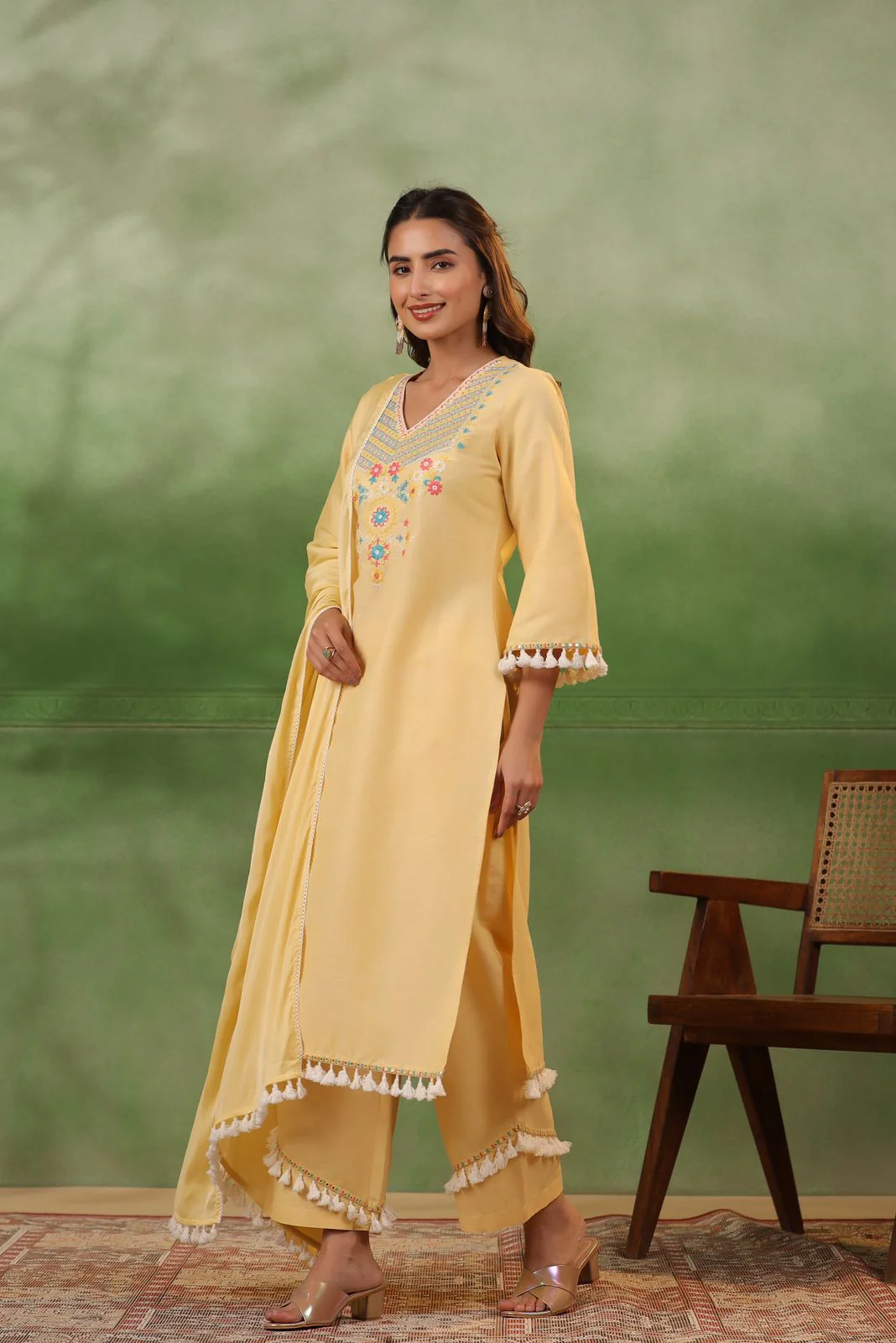 POONAM SUNSHINE COTTON SUIT SET - Image 4