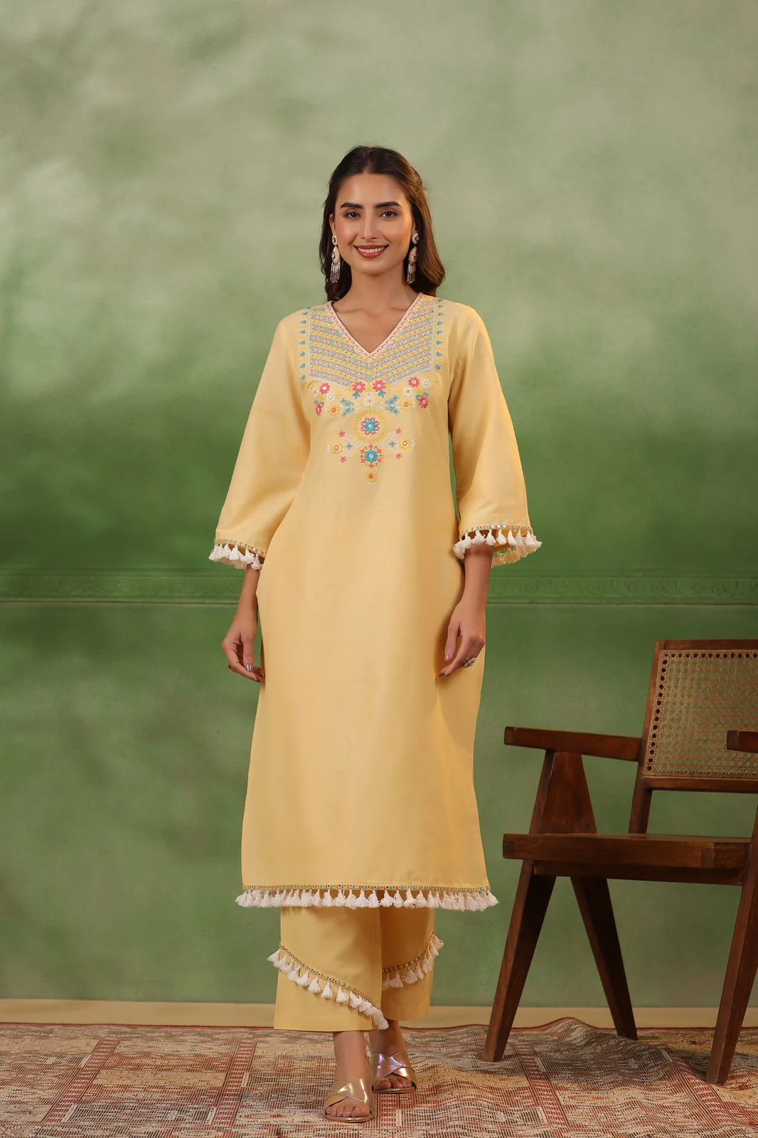 POONAM SUNSHINE COTTON SUIT SET - Image 5