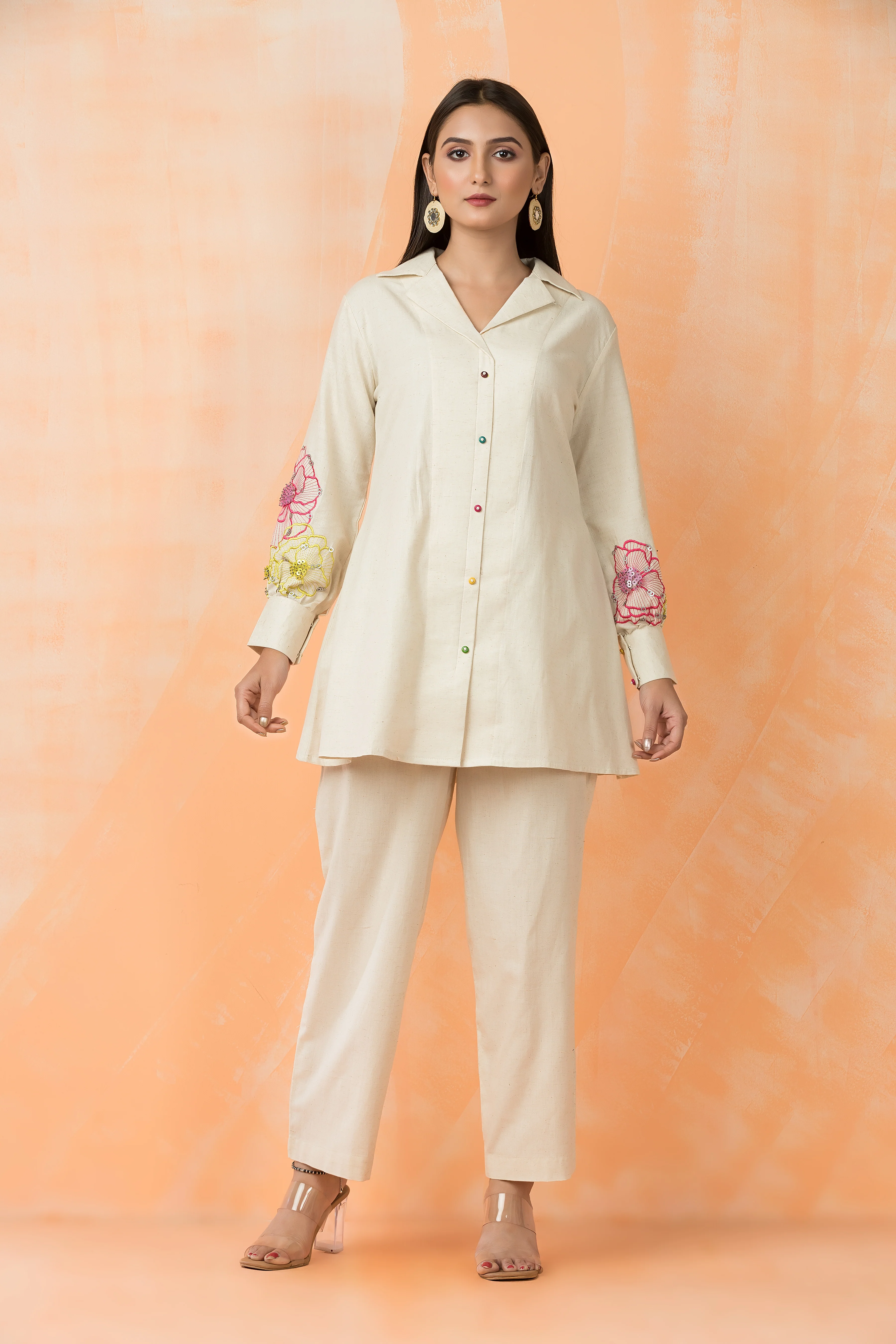 Niharika Daisy Handwork Co-ord Set - Image 4